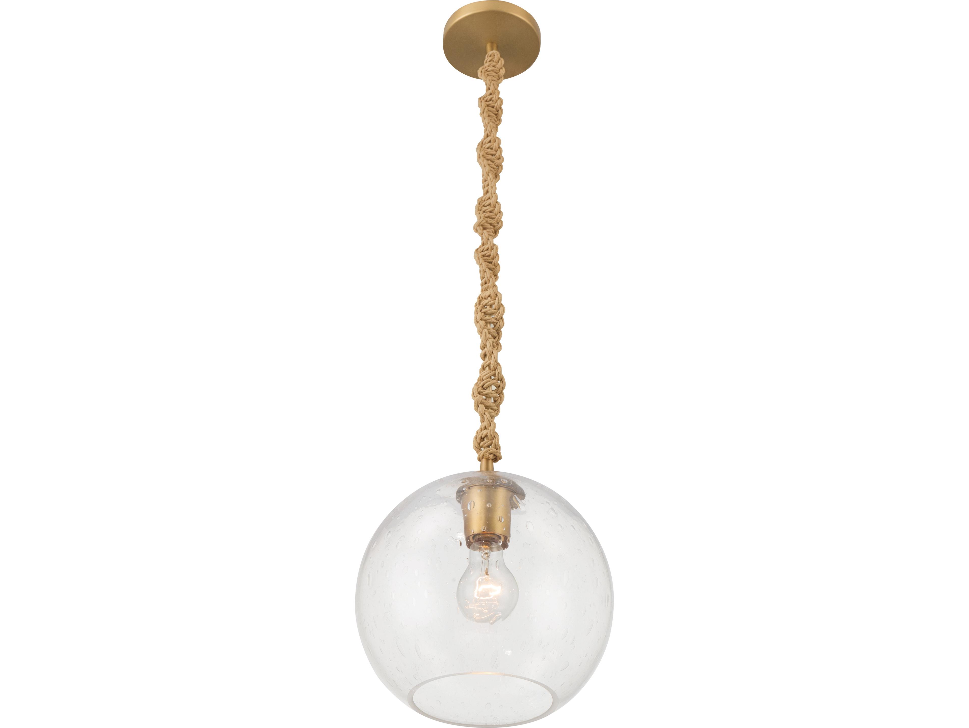 Minka Lavery Elyric 1-Light Legacy Brass Globe Mini Pendant