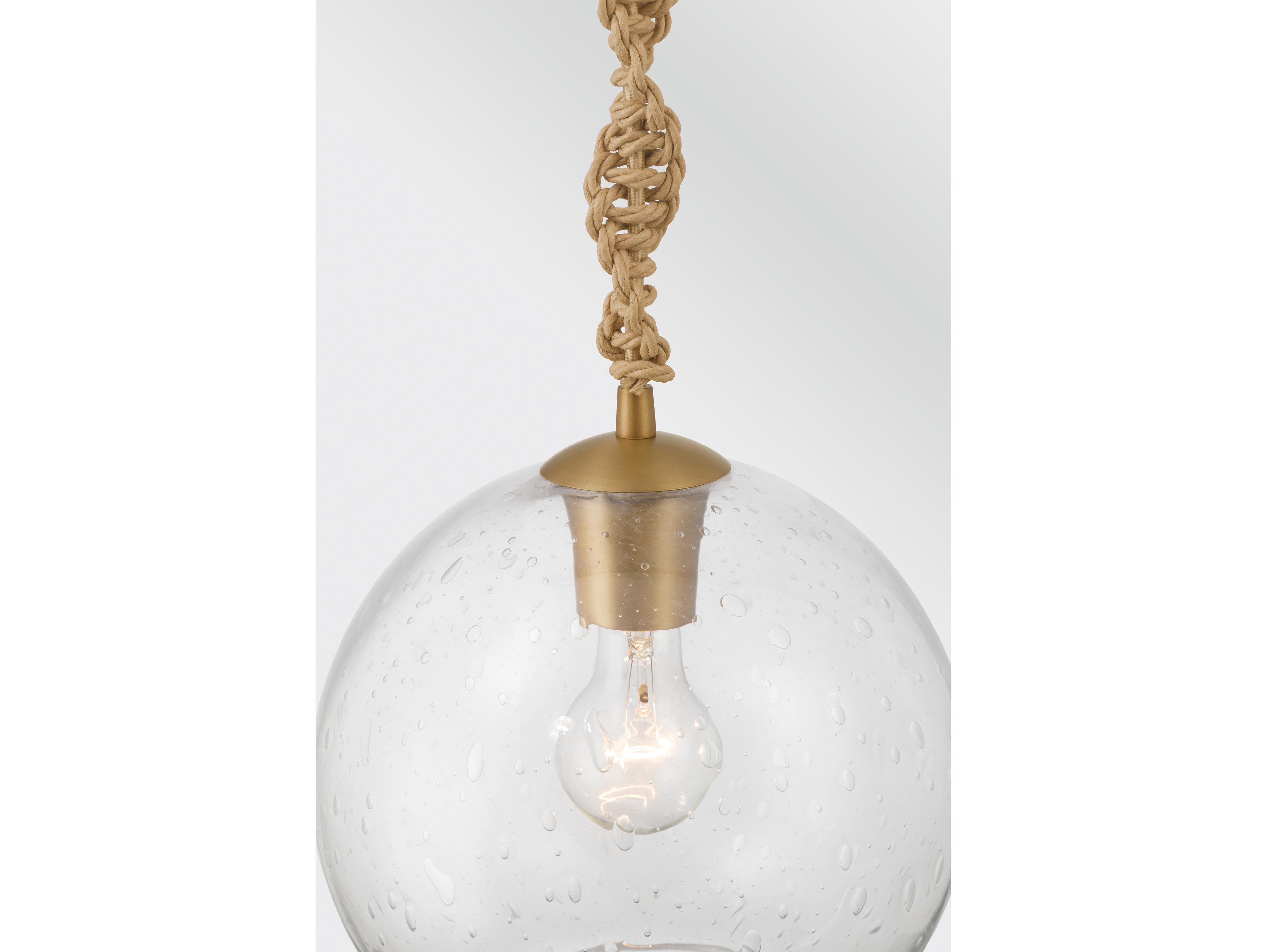 Minka Lavery Elyric 1-Light Legacy Brass Globe Mini Pendant