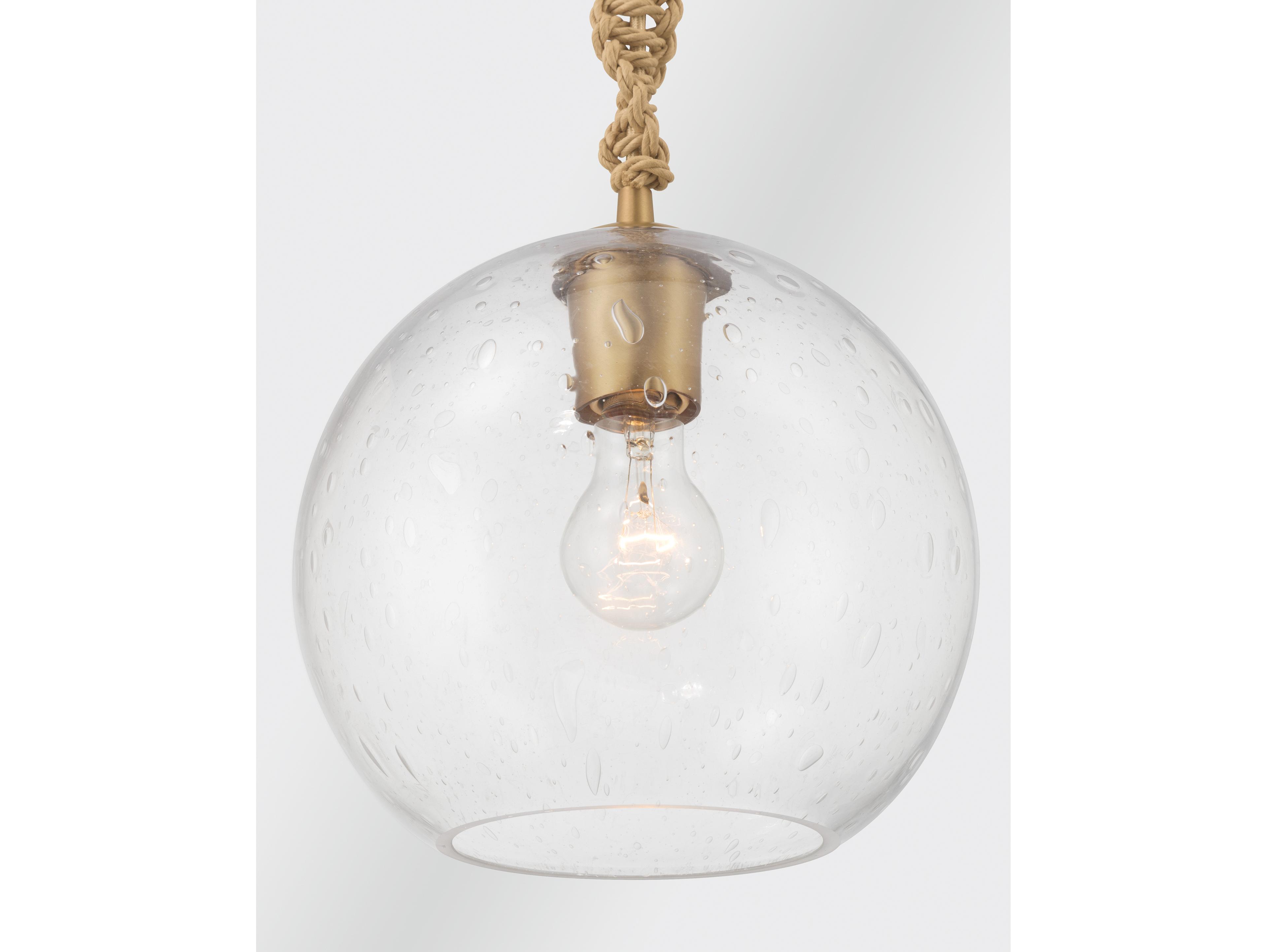 Minka Lavery Elyric 1-Light Legacy Brass Globe Mini Pendant