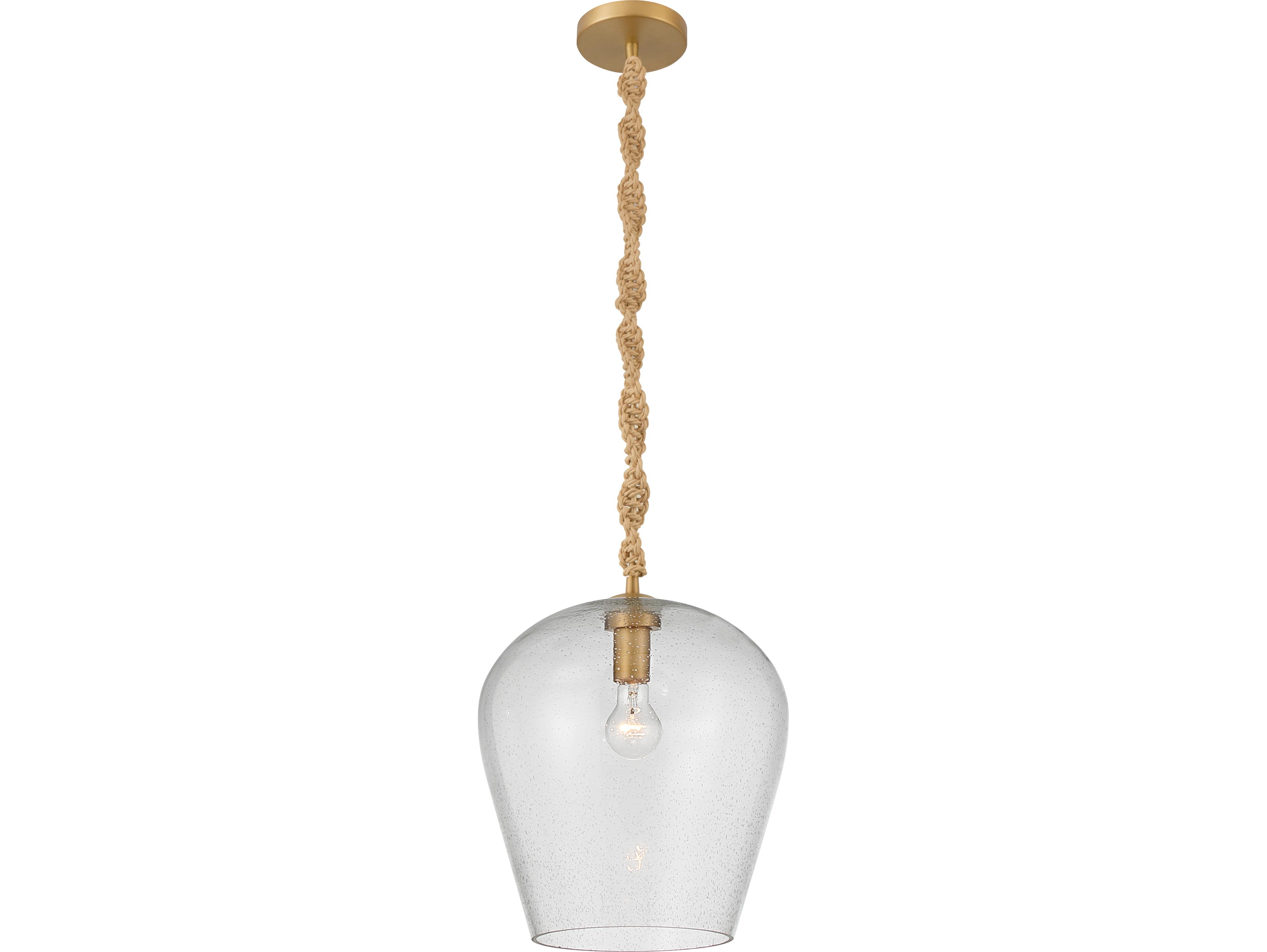 Minka Lavery Elyric 1-Light Legacy Brass Mini Pendant