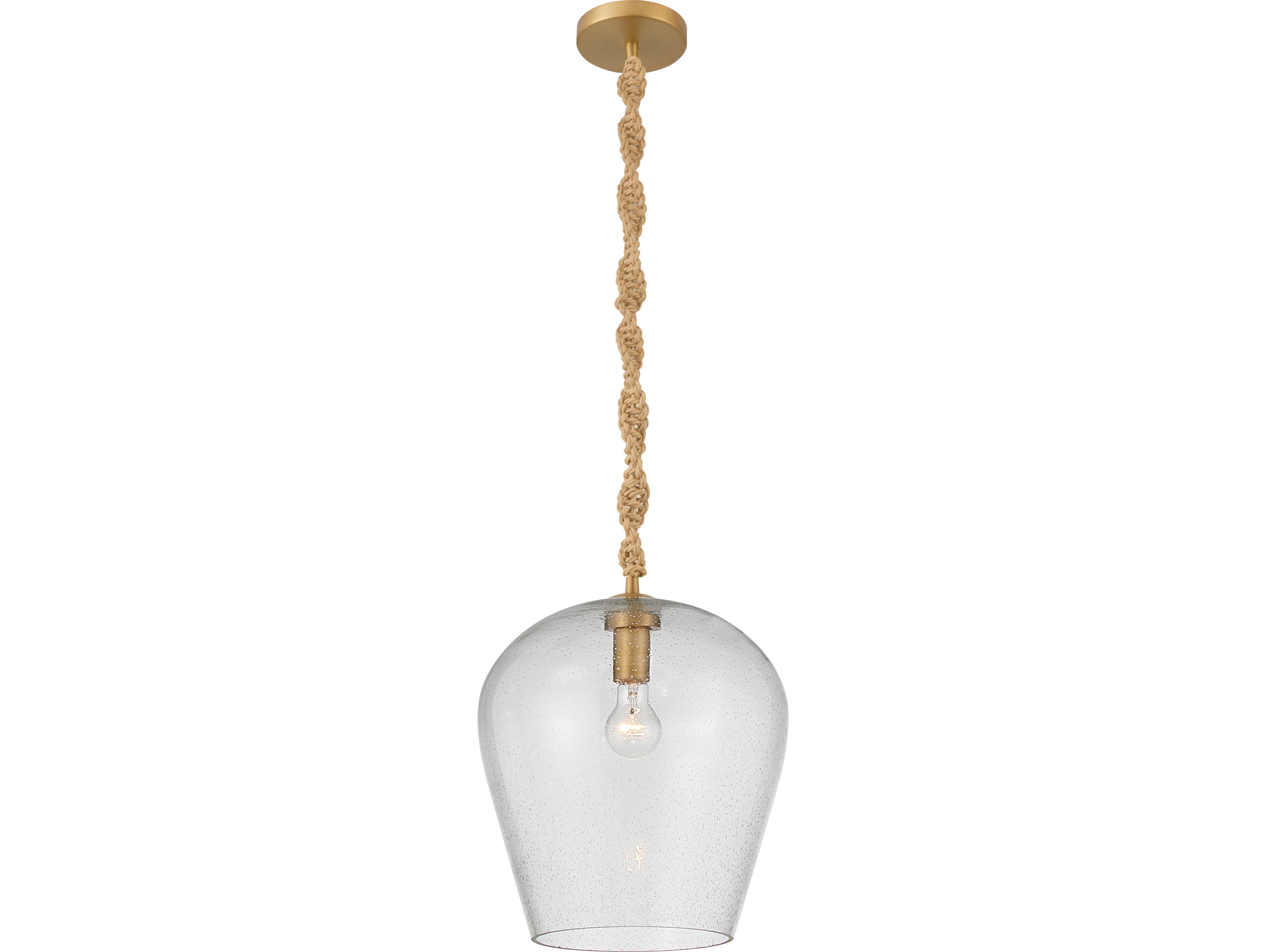Minka Lavery Elyric 1-Light Legacy Brass Mini Pendant