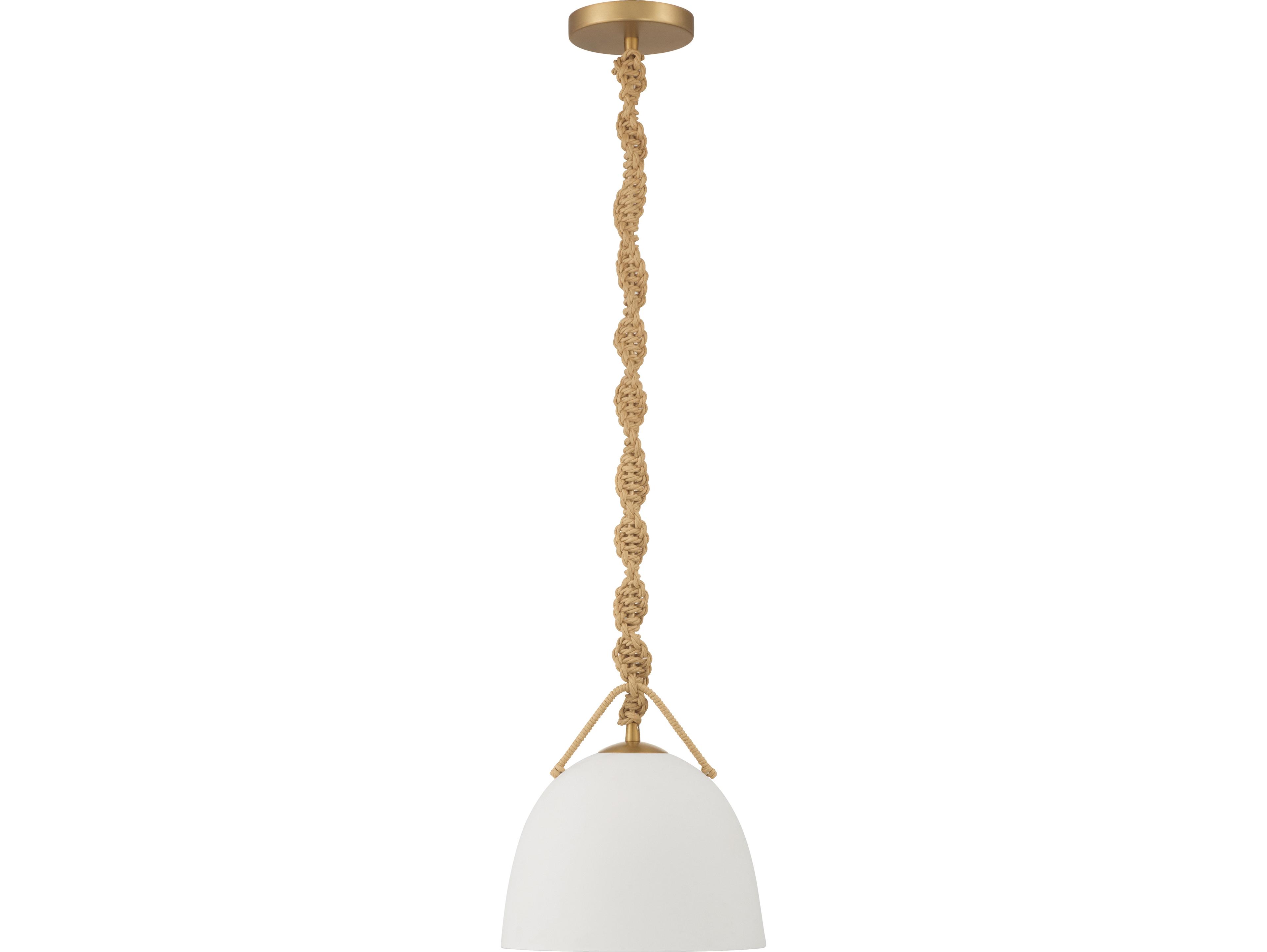 Minka Lavery Cordon 1-Light Legacy Brass Dome Mini Pendant