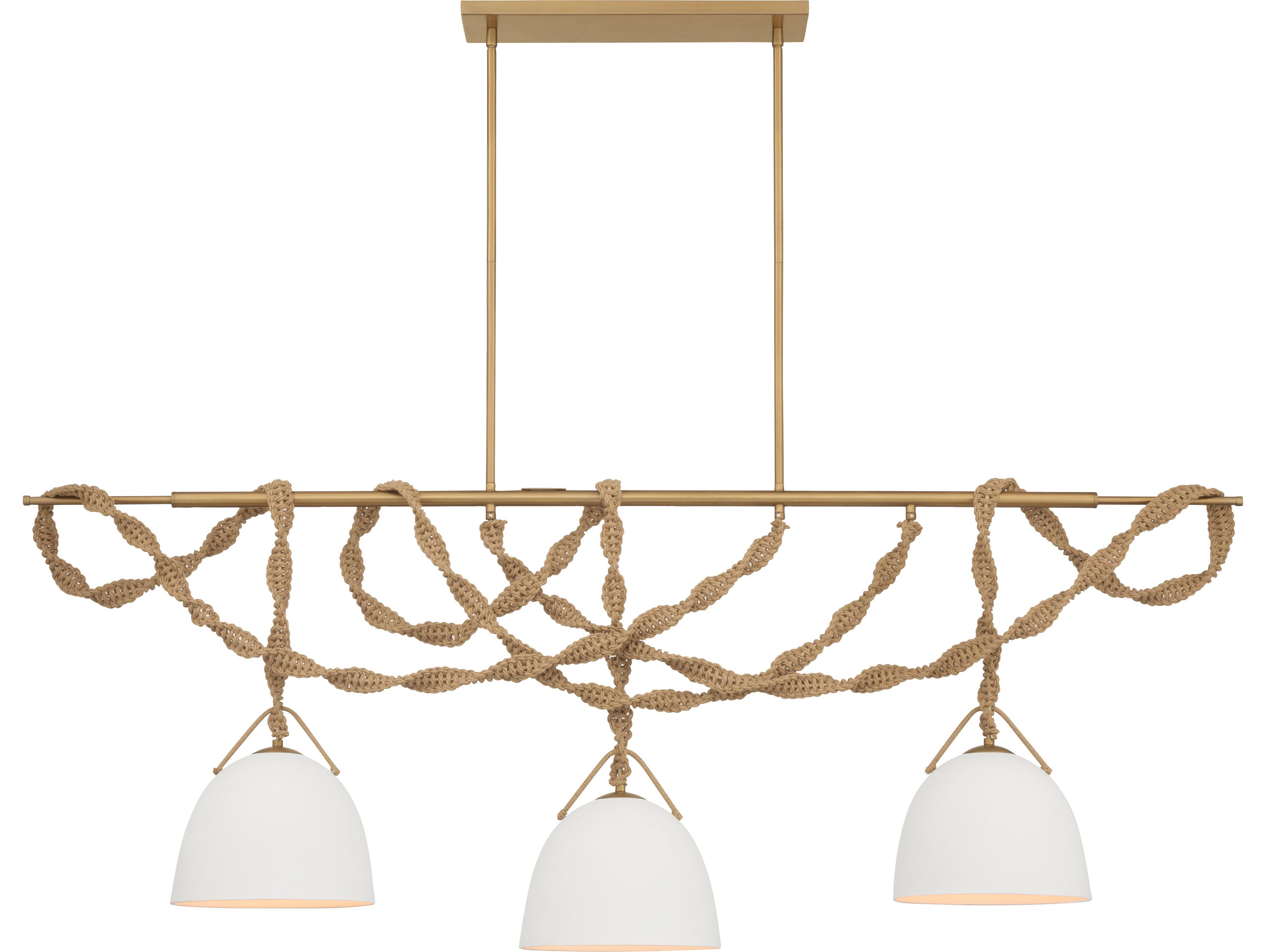 Minka Lavery Cordon 3-Light Legacy Brass Bowl Island Pendant