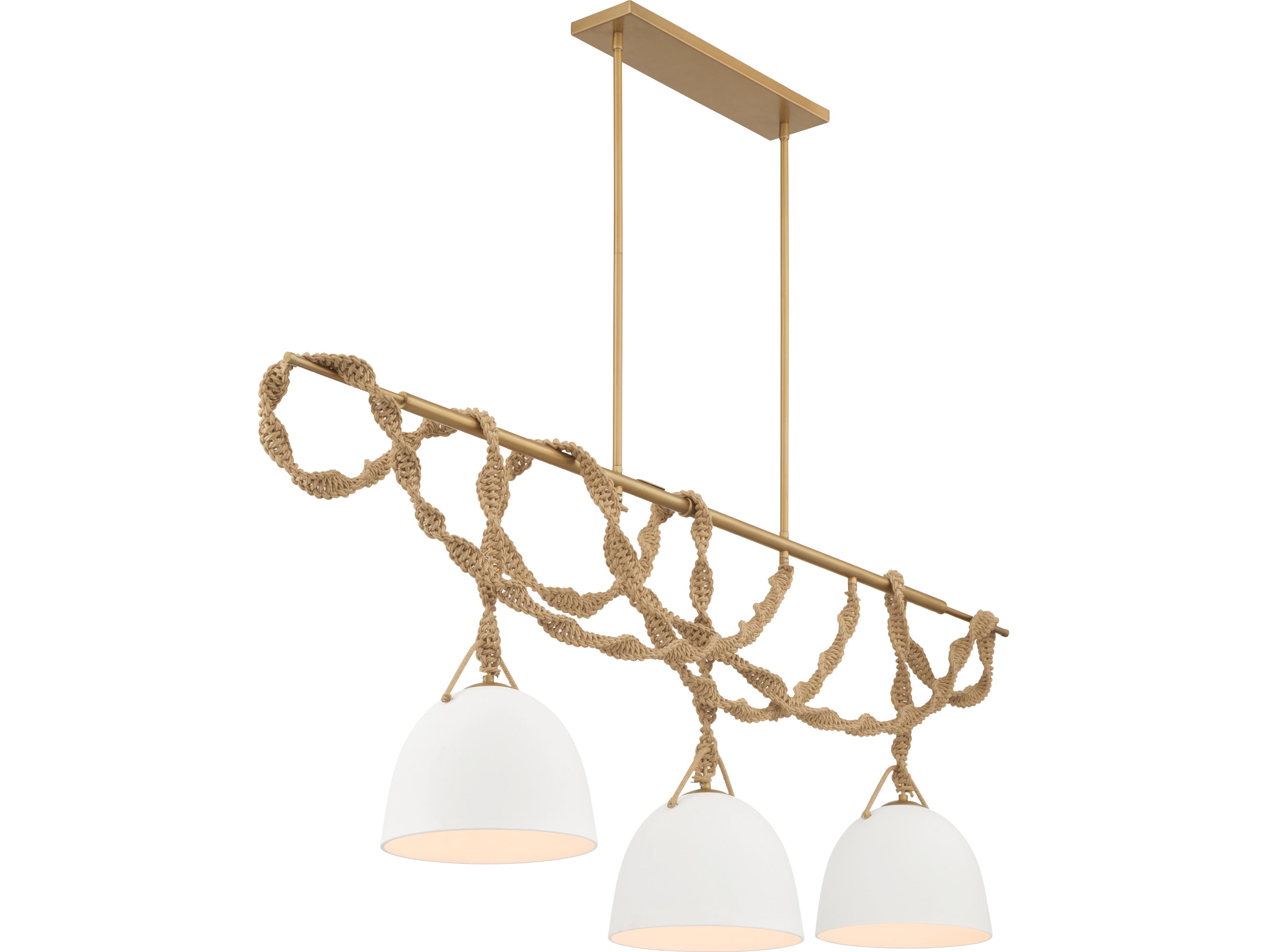 Minka Lavery Cordon 3-Light Legacy Brass Bowl Island Pendant