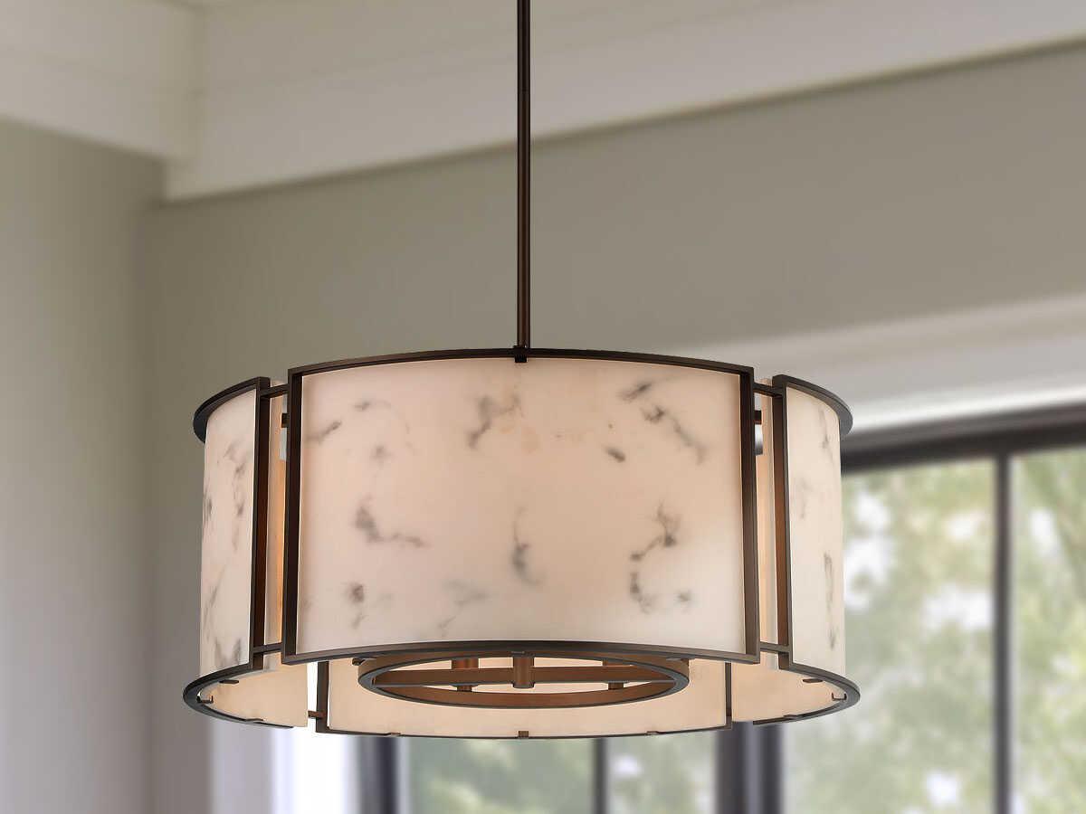 Minka Lavery Buchanan 6-Light Hellenic Bronze Drum Pendant