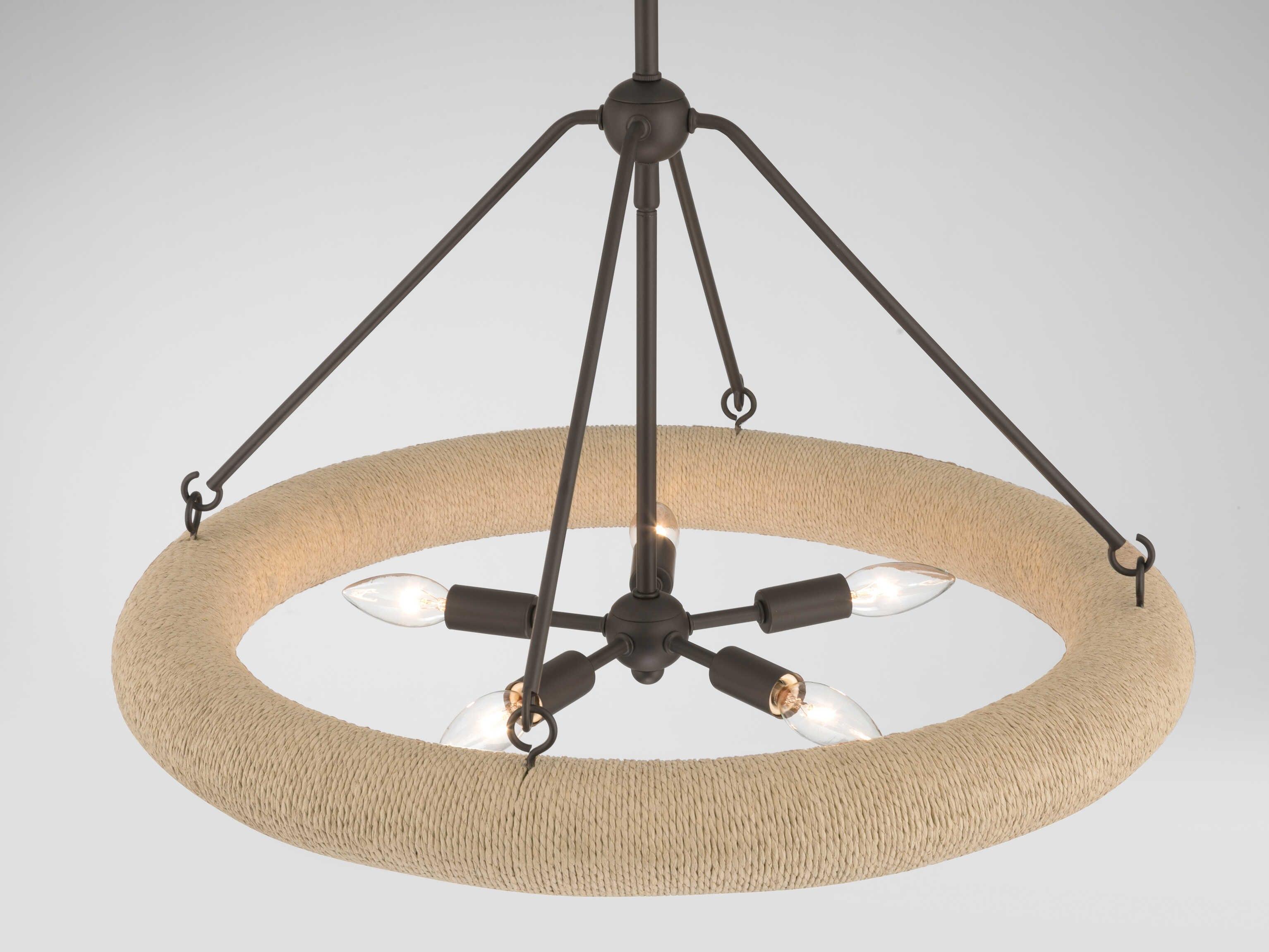 Minka Lavery Aeris 5-Light Dark Bronze Round Pendant