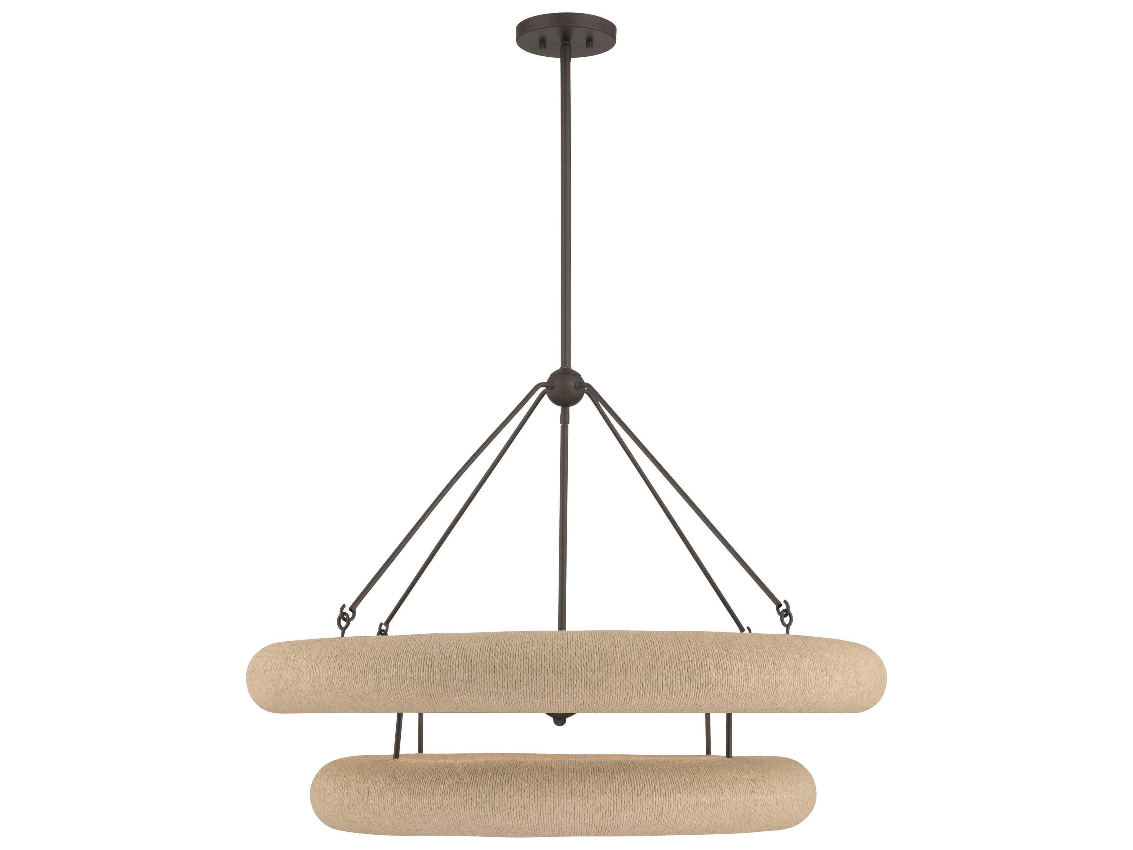 Minka Lavery Aeris 8-Light Dark Bronze Round Pendant