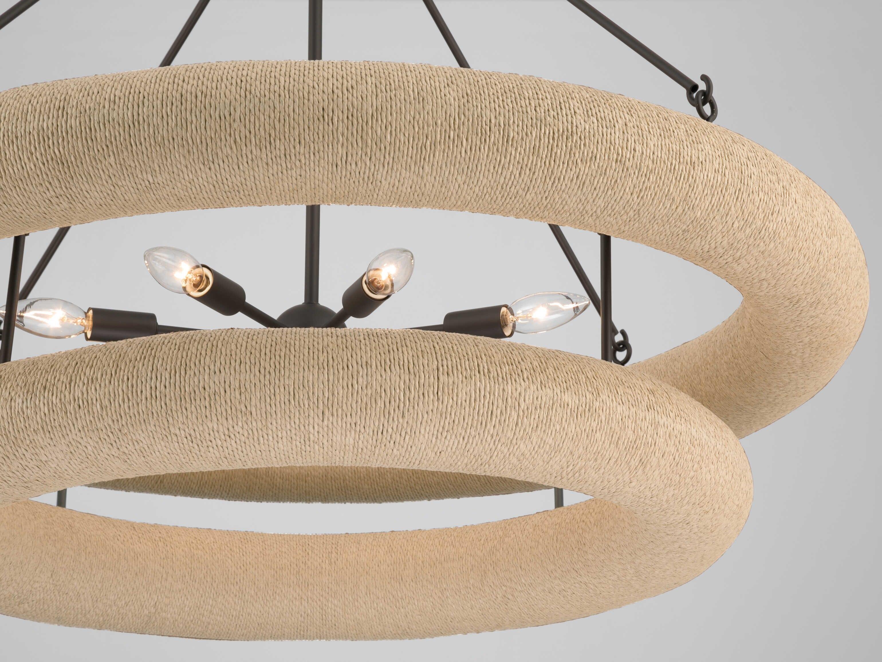 Minka Lavery Aeris 8-Light Dark Bronze Round Pendant