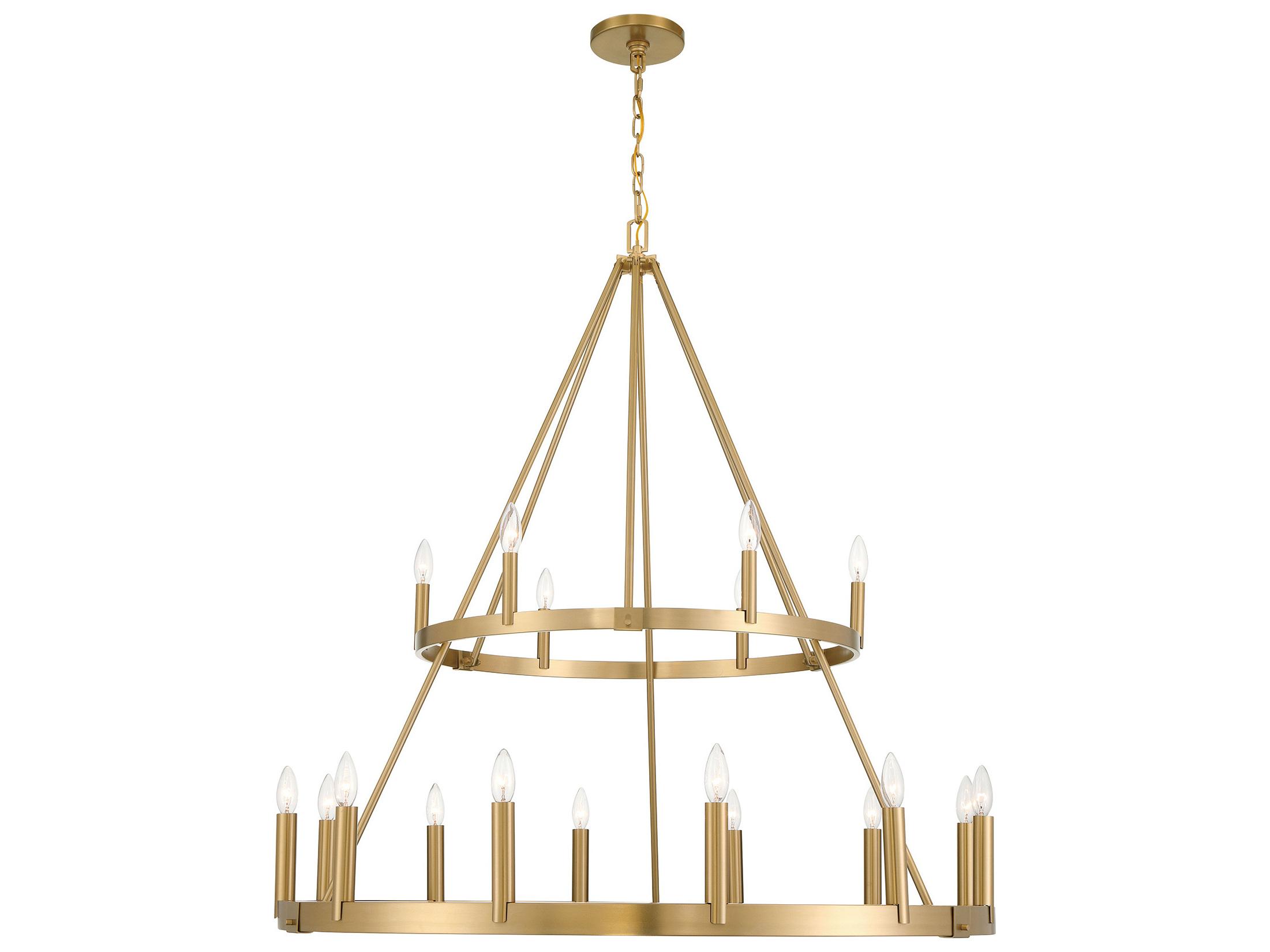 Minka Lavery Dutton 18-Light Signature Brass Candelabra Chandelier