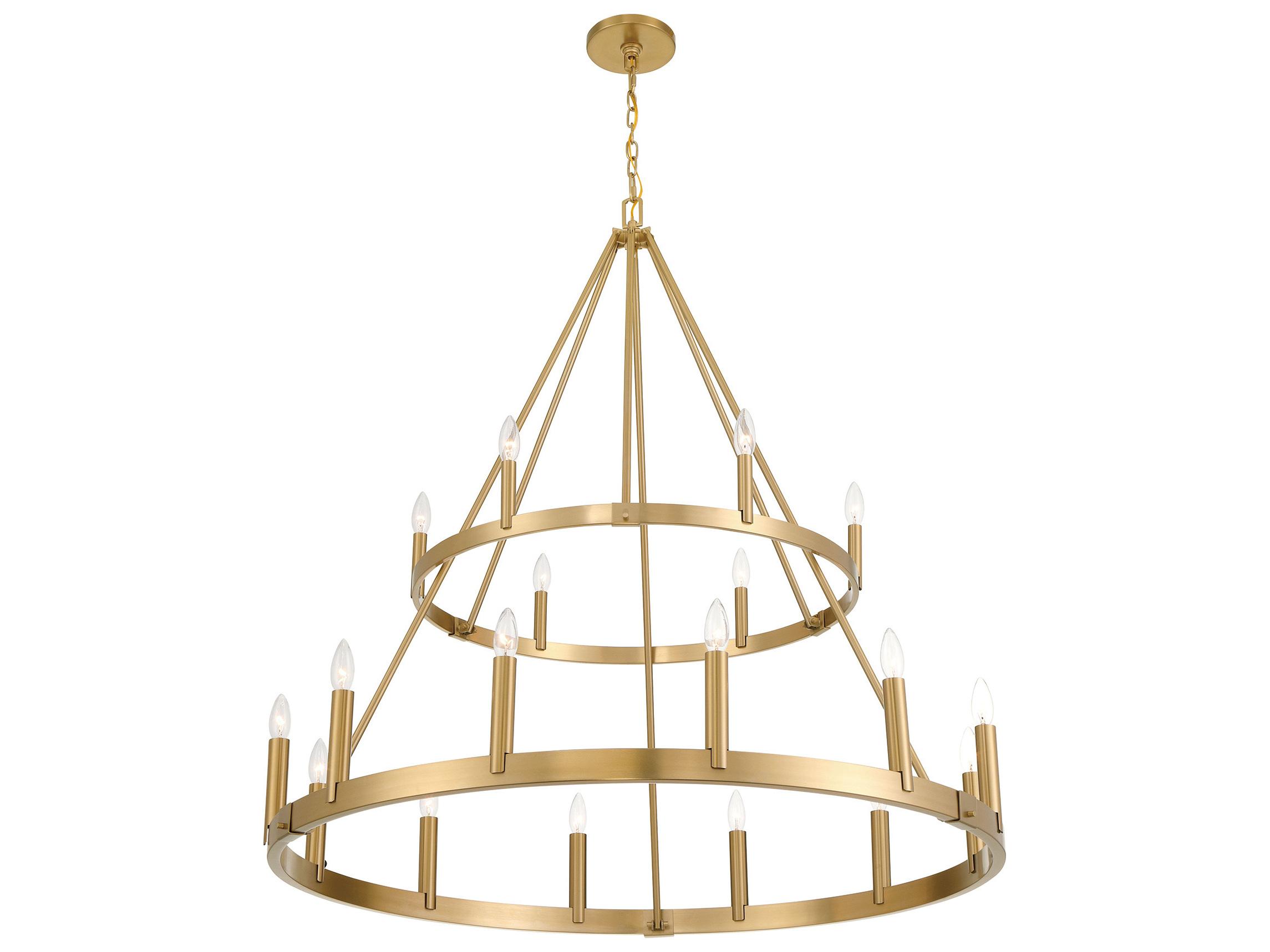 Minka Lavery Dutton 18-Light Signature Brass Candelabra Chandelier