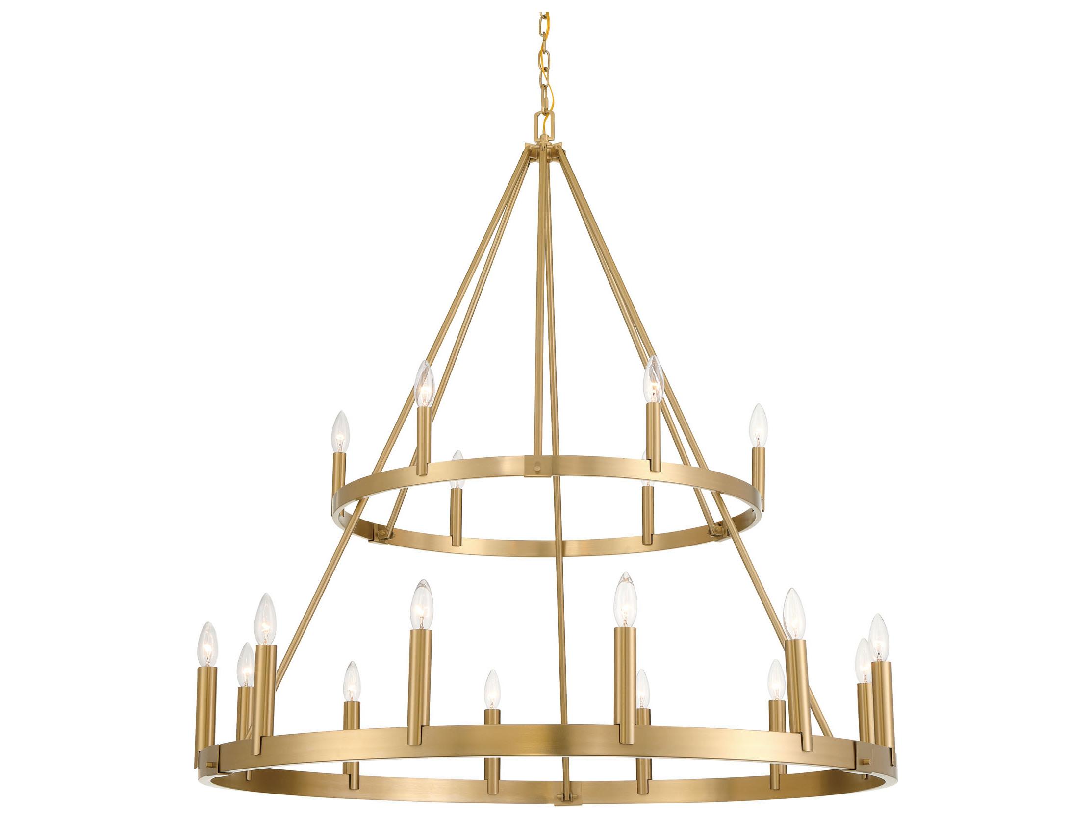 Minka Lavery Dutton 18-Light Signature Brass Candelabra Chandelier