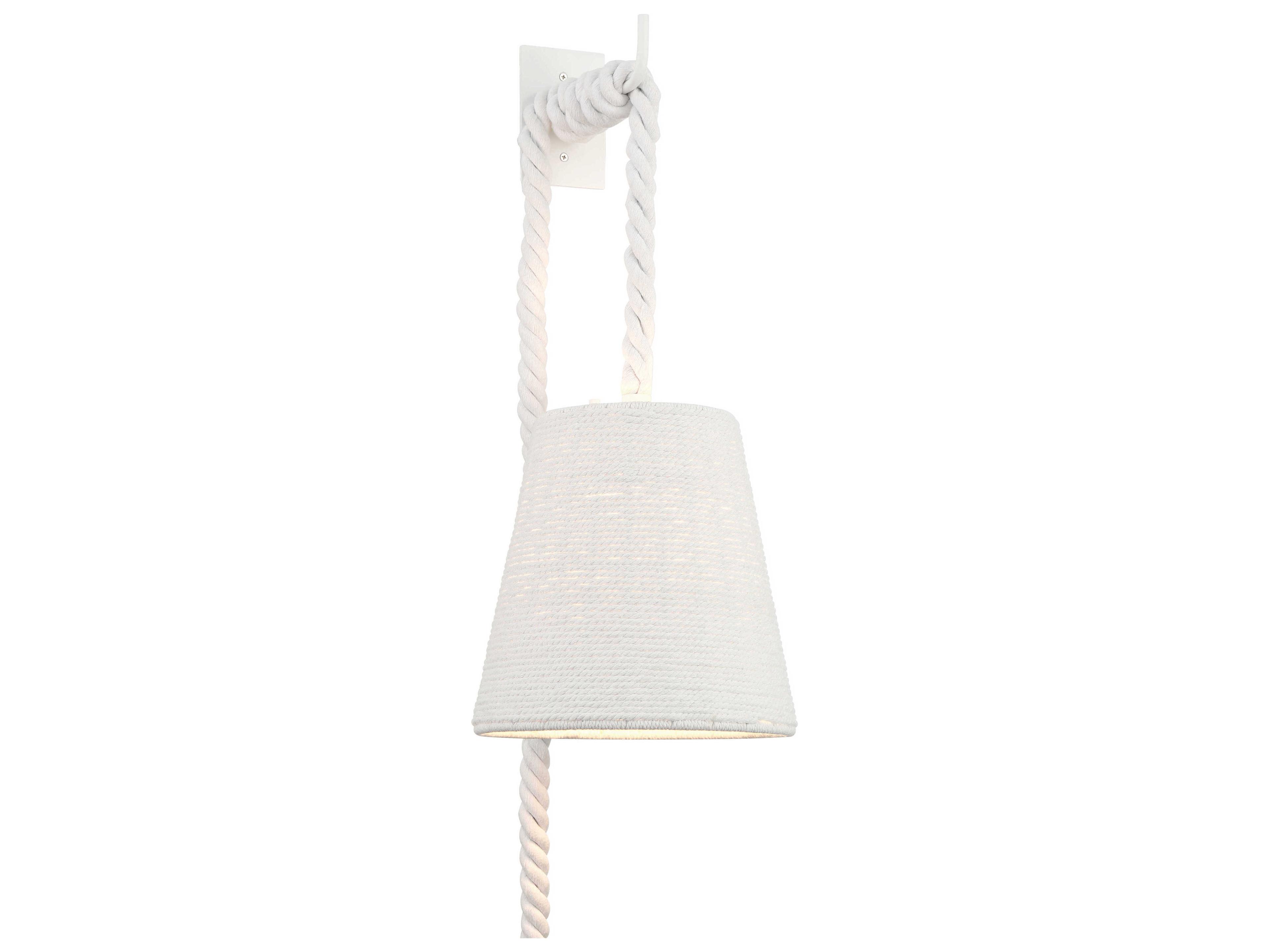Minka Lavery Lodelle 1-Light Matte White Wall Sconce