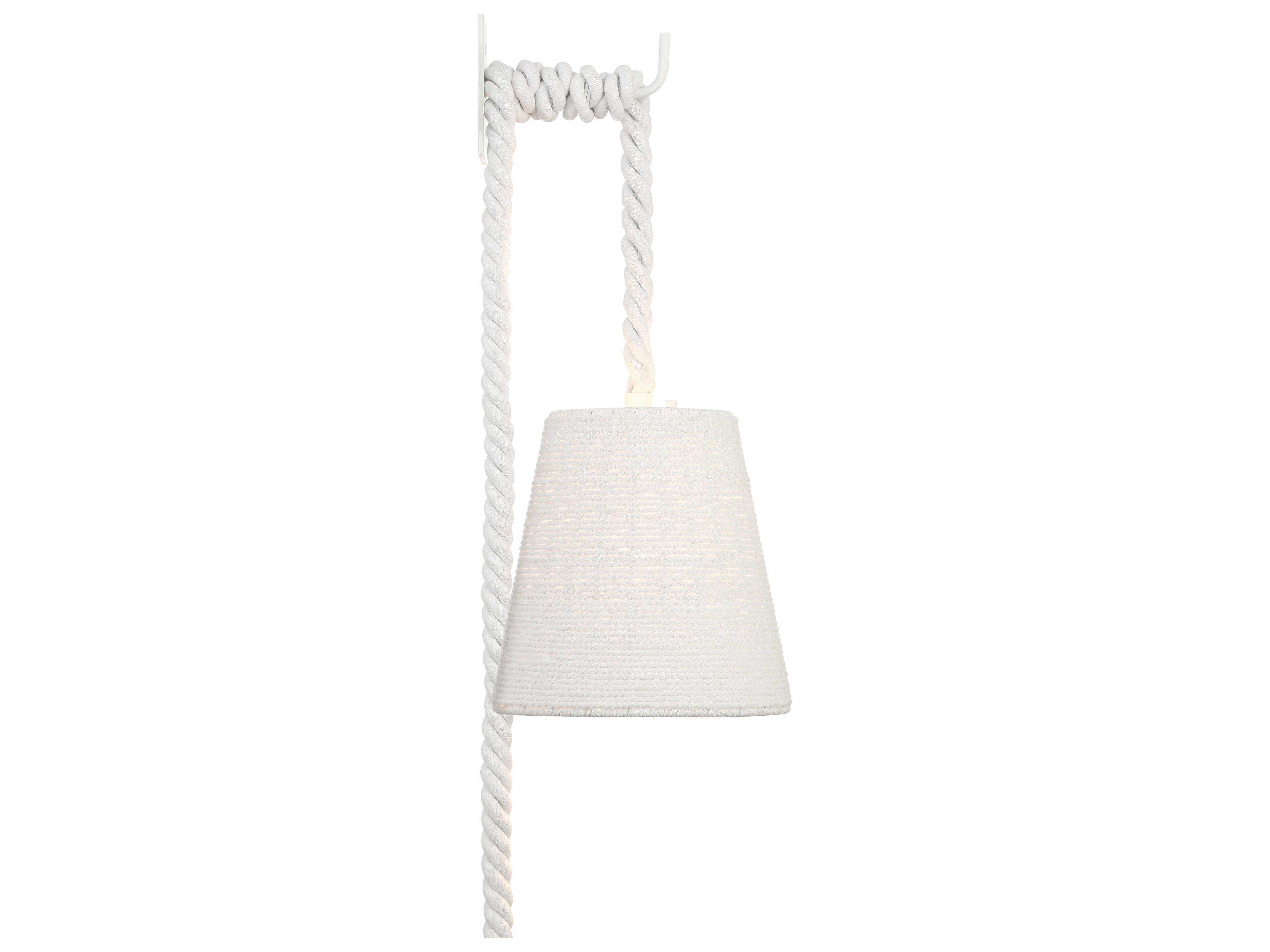 Minka Lavery Lodelle 1-Light Matte White Wall Sconce