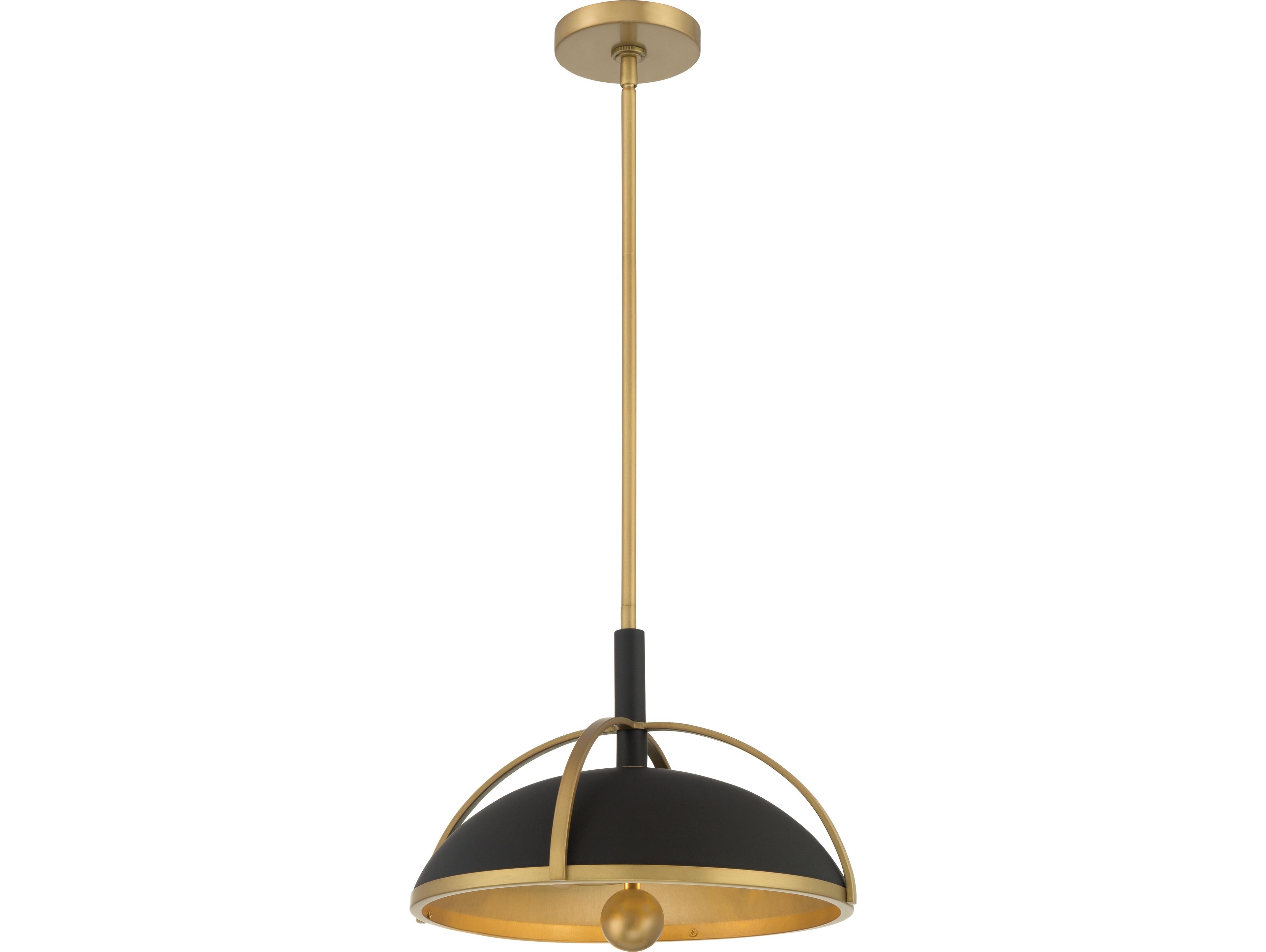 Minka Lavery Yorkshire 2-Light Dark Matte Black Dome Pendant