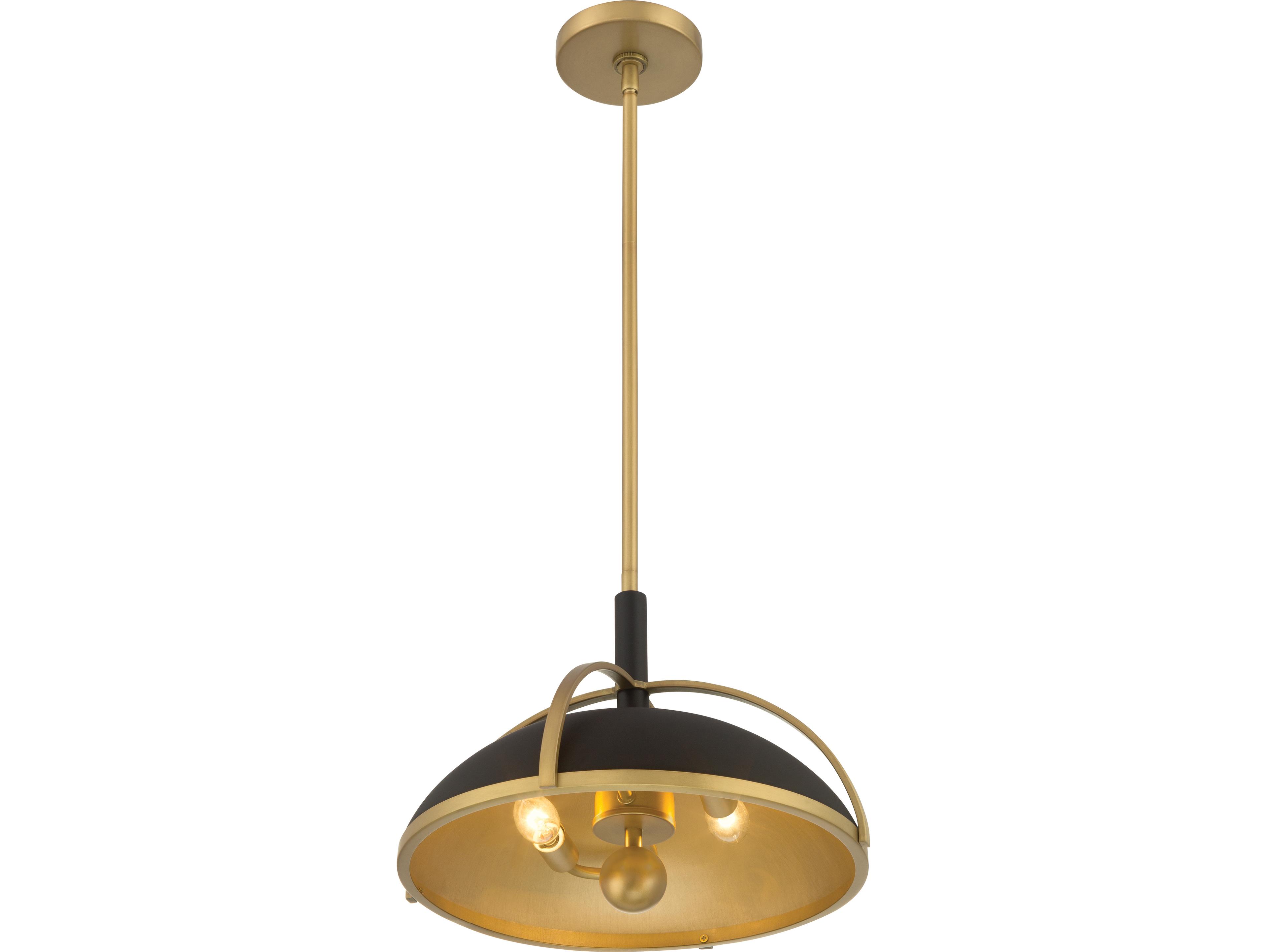 Minka Lavery Yorkshire 2-Light Dark Matte Black Dome Pendant