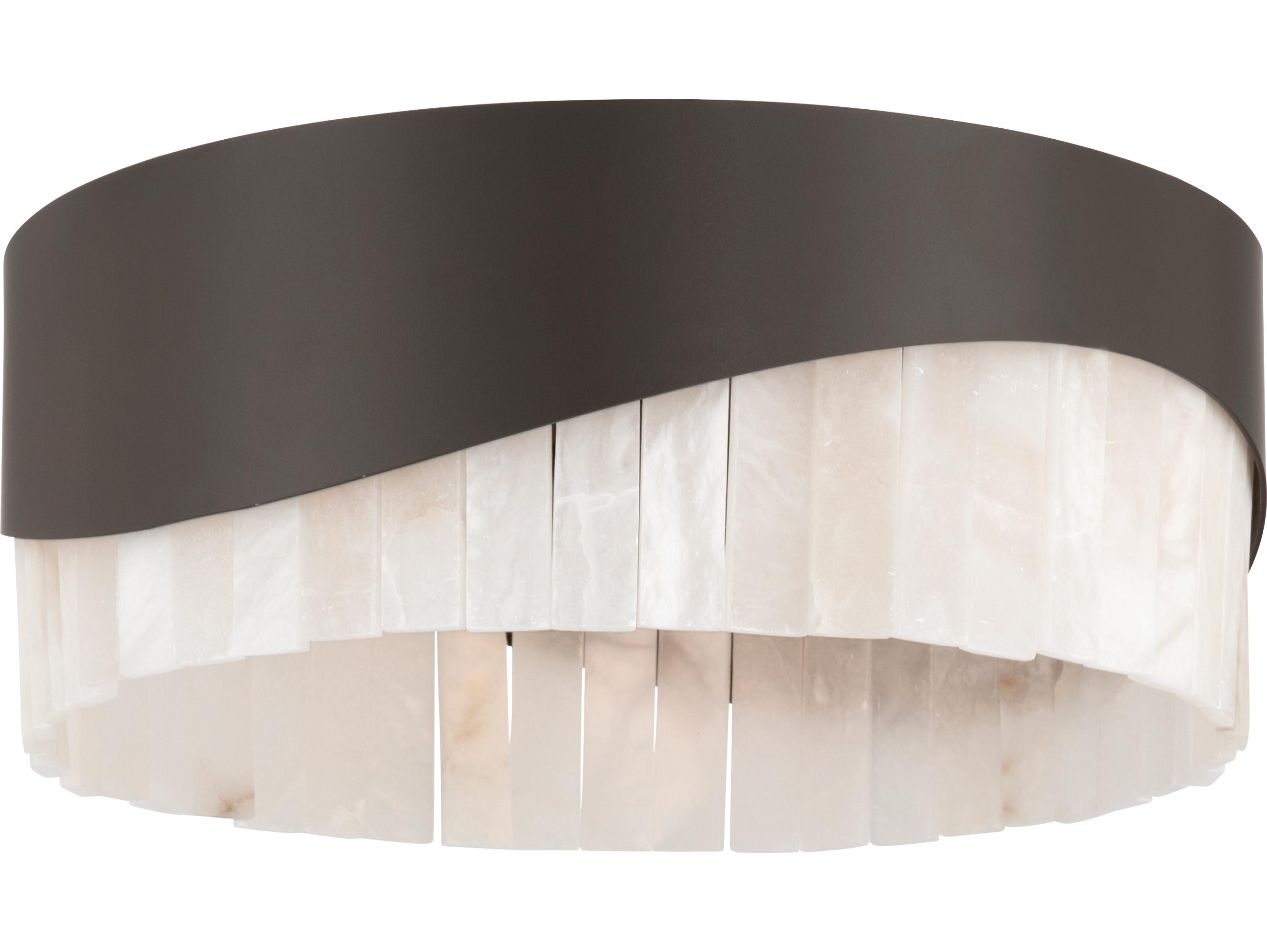 Minka Lavery Sway 3-Light Dark Bronze Round Flush Mount