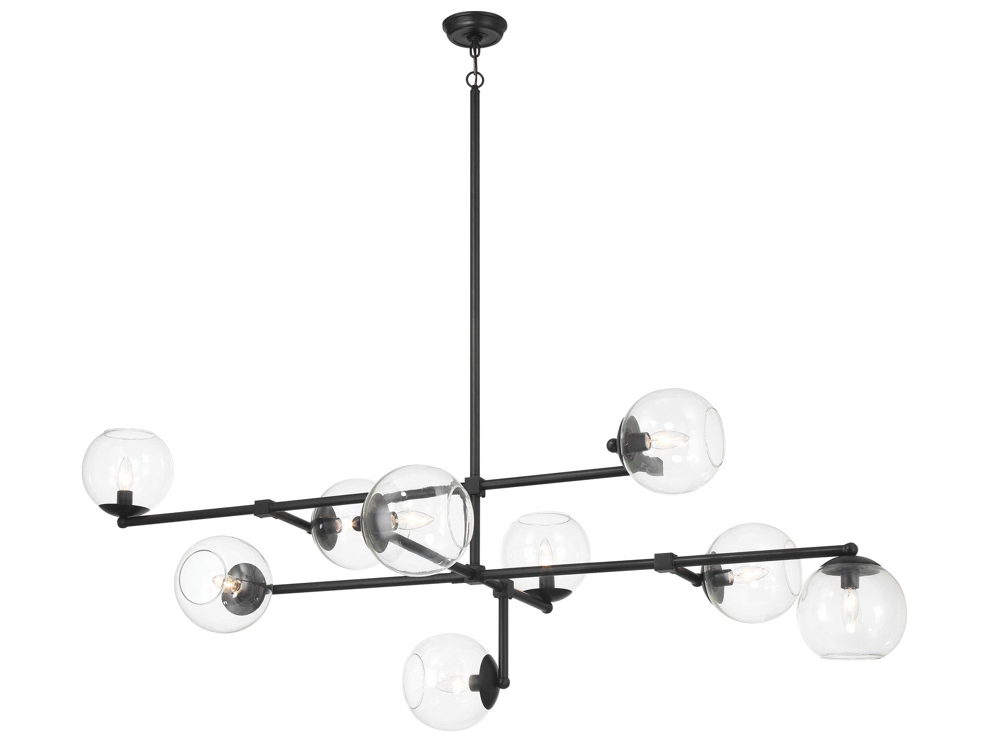 Minka Lavery Millikan 9-Light Coal Black Tiered Island Pendant