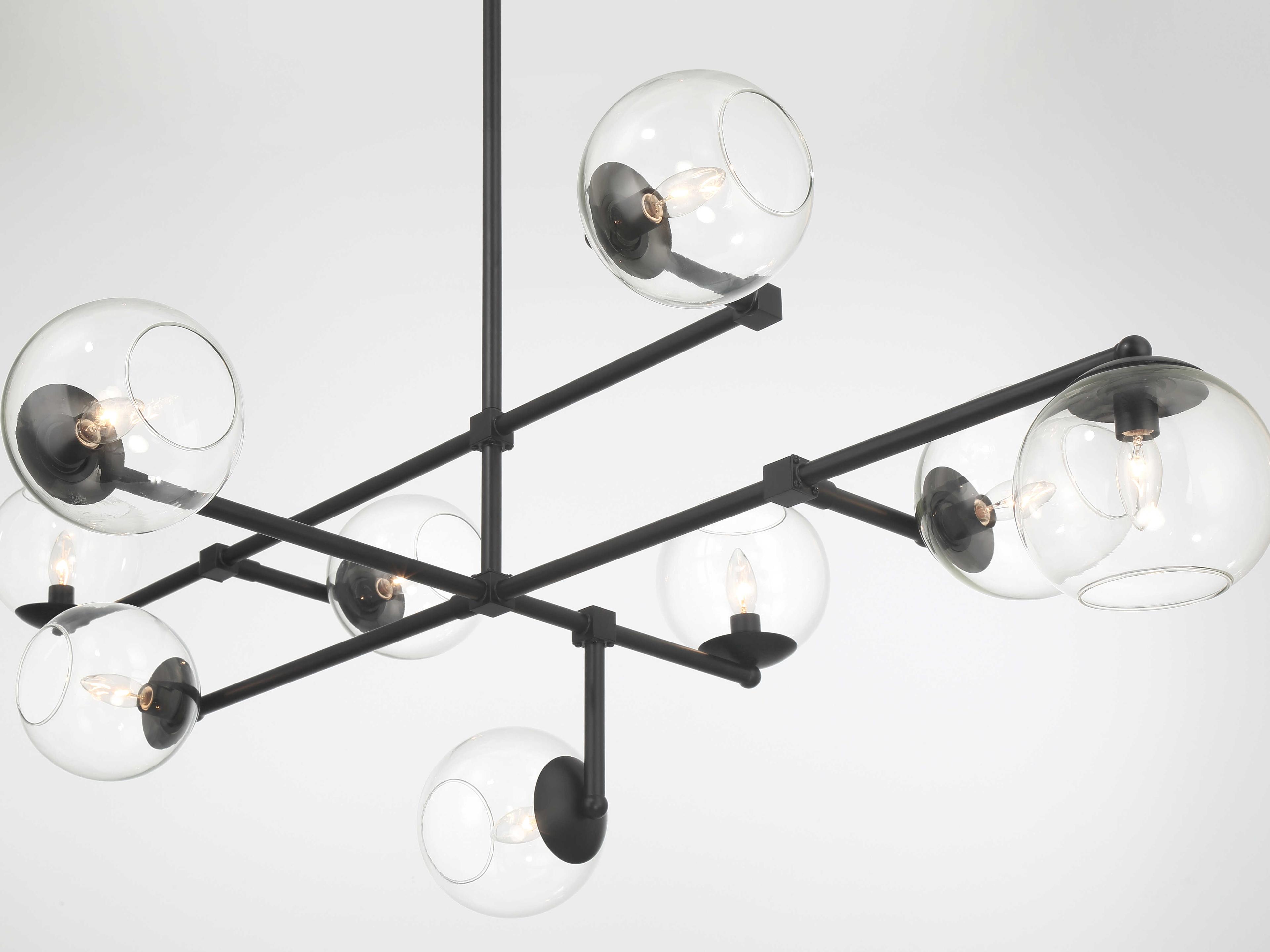 Minka Lavery Millikan 9-Light Coal Black Tiered Island Pendant