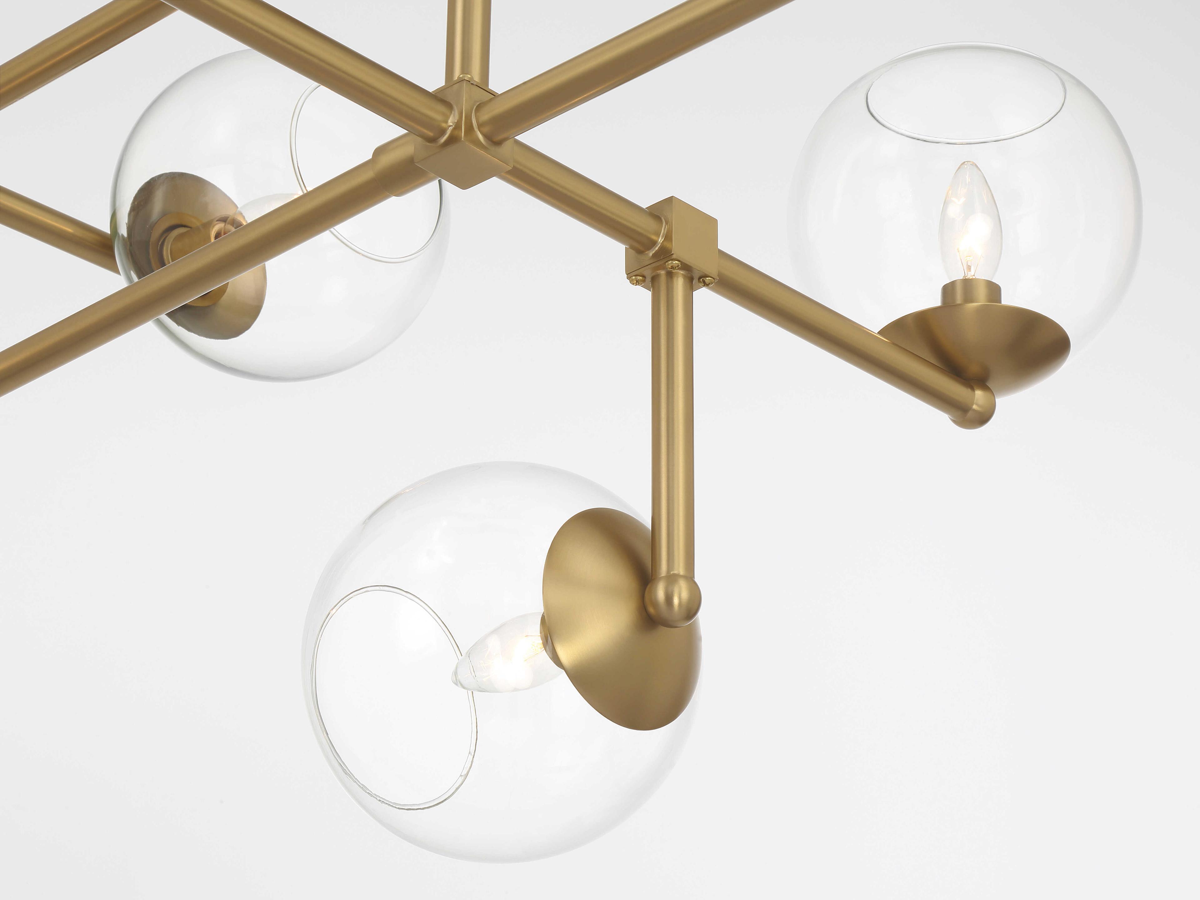 Minka Lavery Millikan 9-Light Signature Brass Globe Tiered Island Pendant
