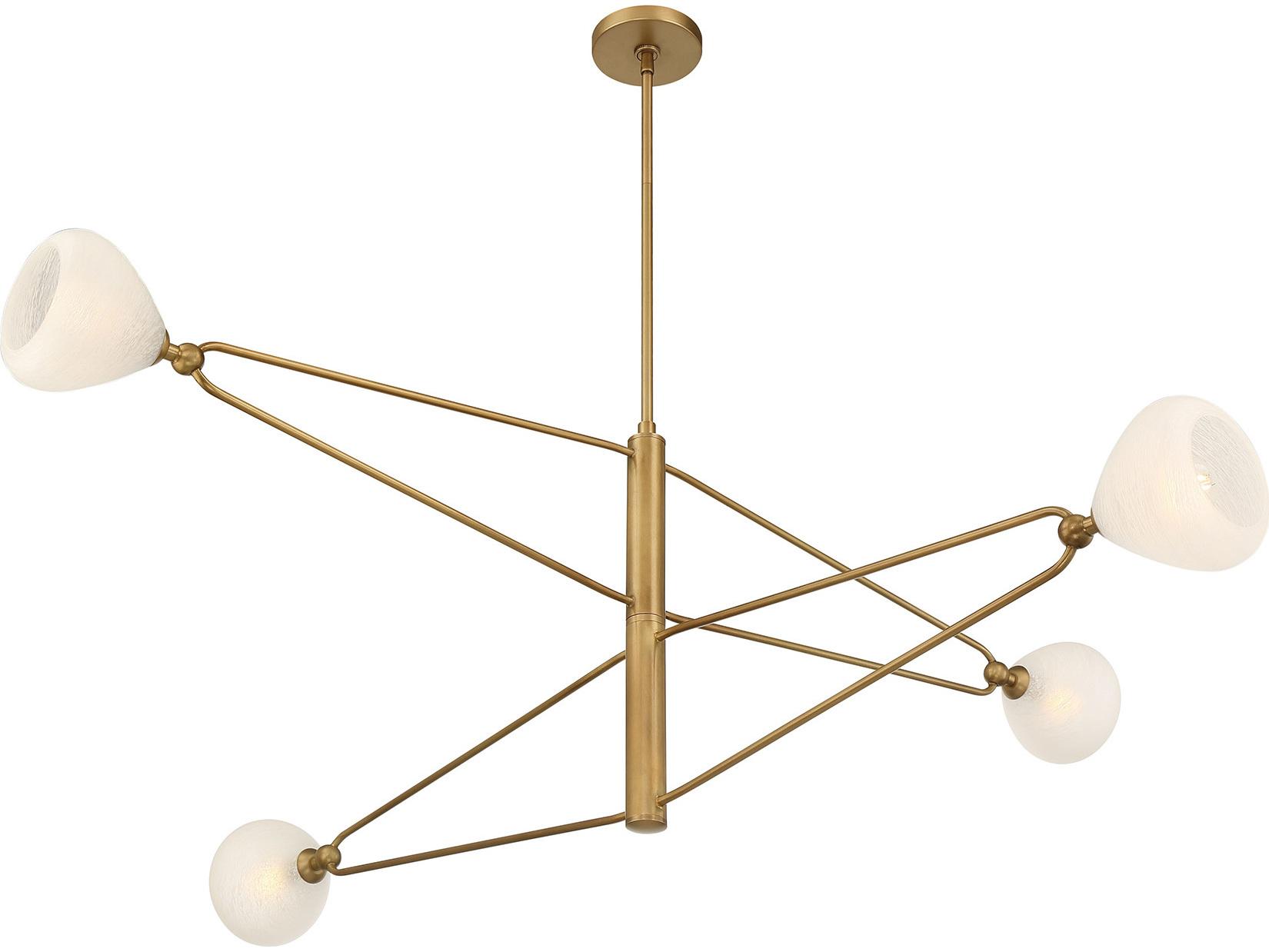 Minka Lavery Orion 4-Light Legacy Brass Linear Chandelier