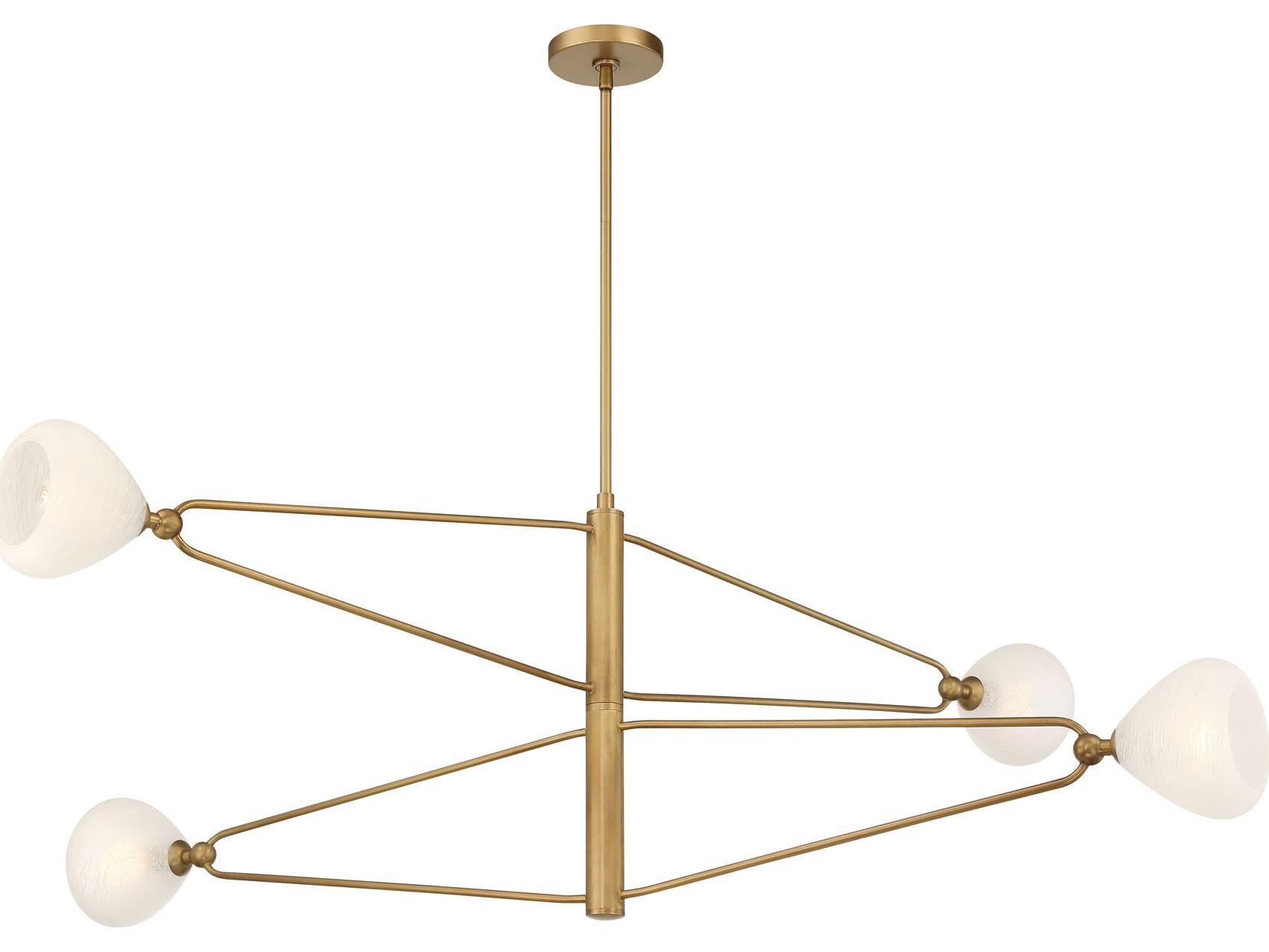 Minka Lavery Orion 4-Light Legacy Brass Linear Chandelier