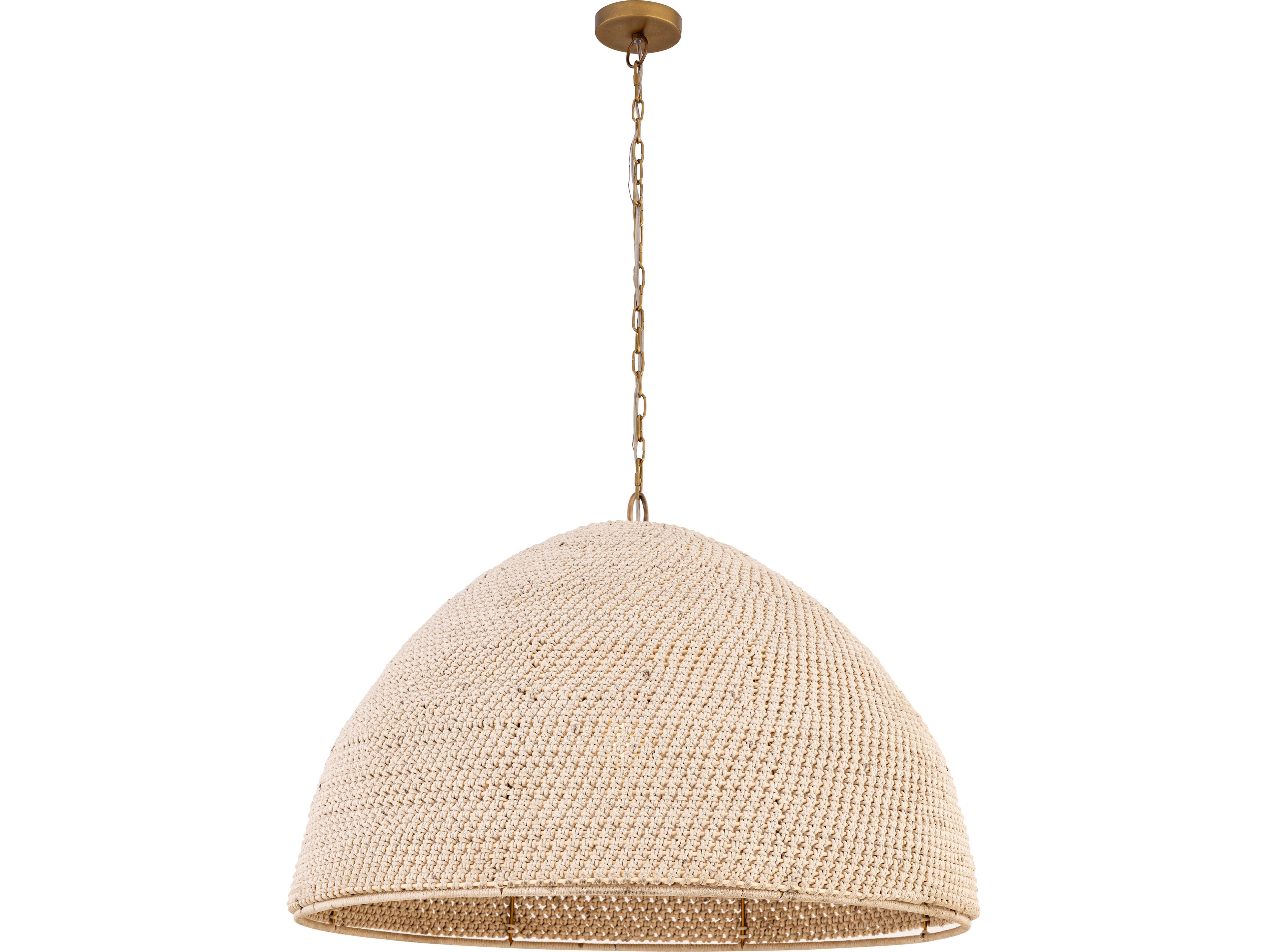 Minka Lavery Fernwood 1-Light Legacy Brass Dome Pendant