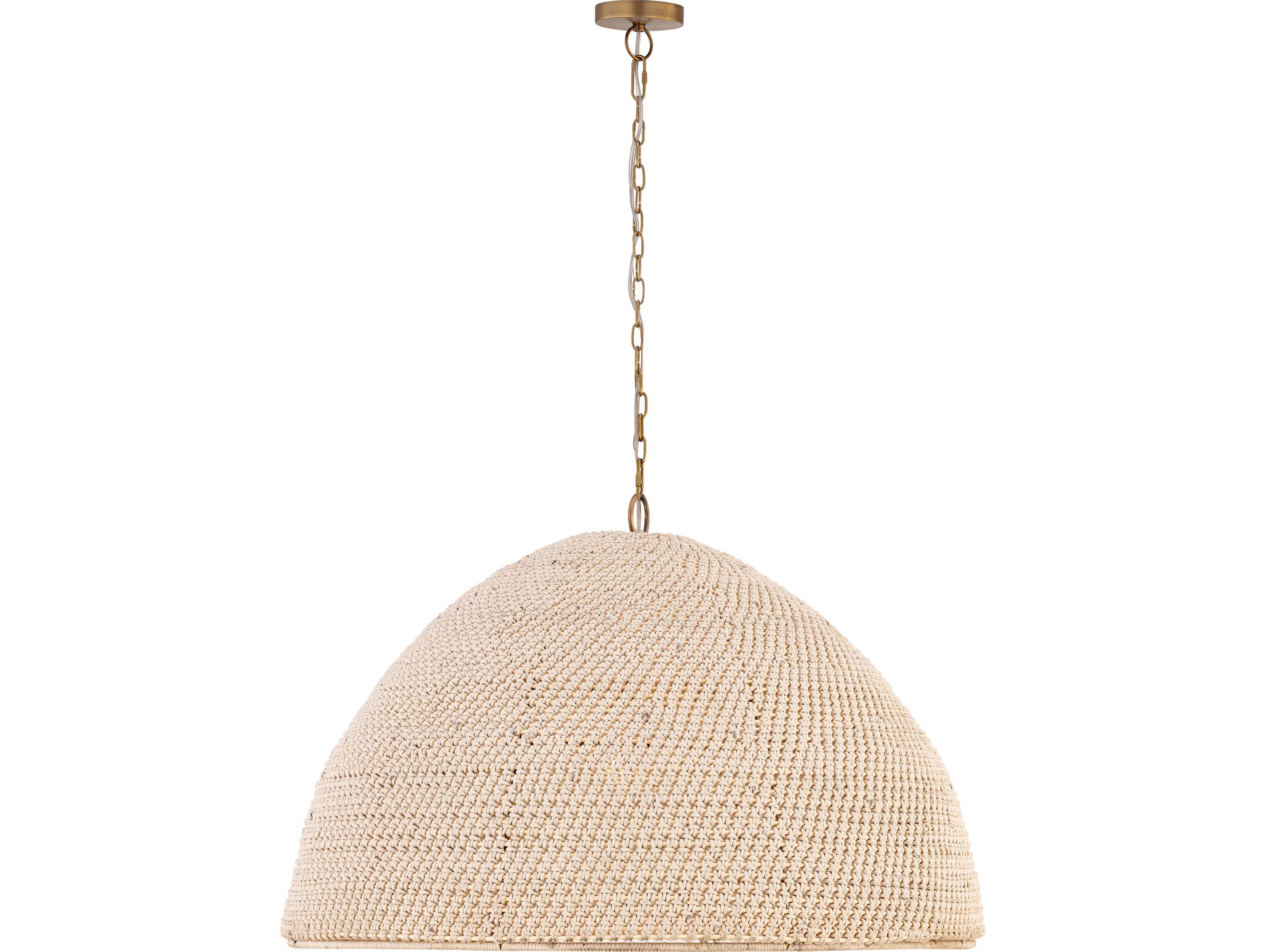 Minka Lavery Fernwood 1-Light Legacy Brass Dome Pendant