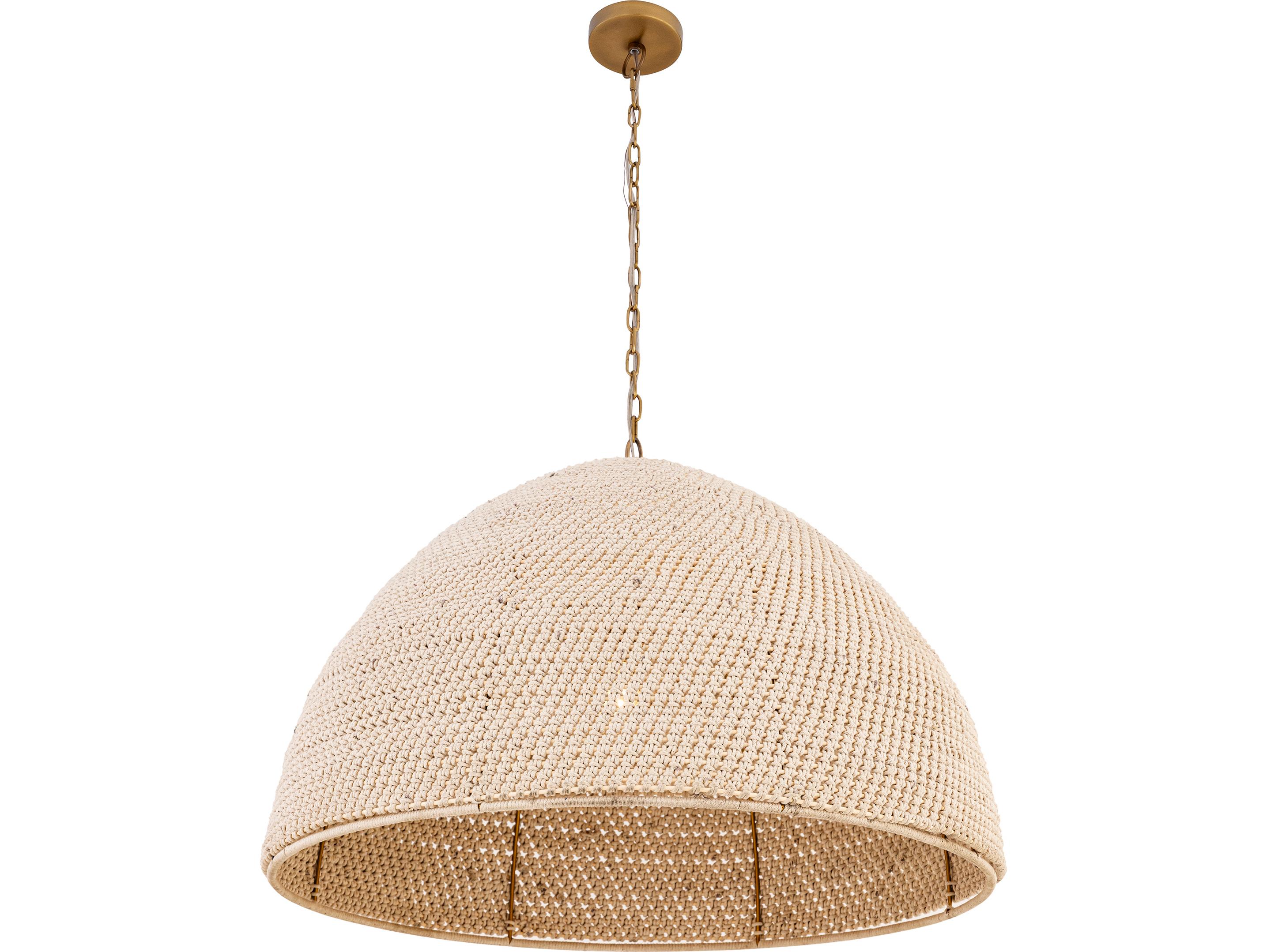 Minka Lavery Fernwood 1-Light Legacy Brass Dome Pendant
