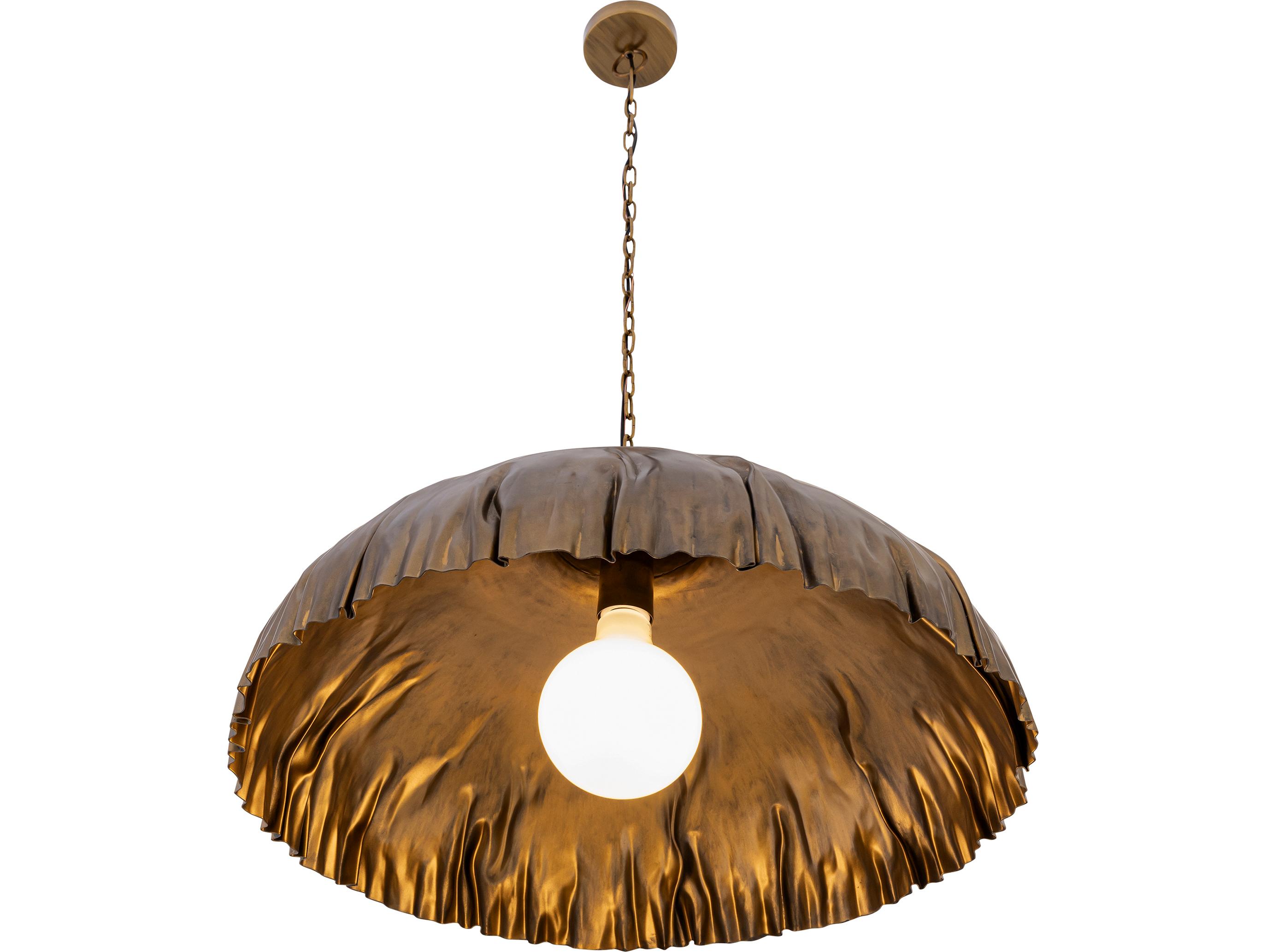 Minka Lavery Zinnia 1-Light Antique Brass Dome Pendant