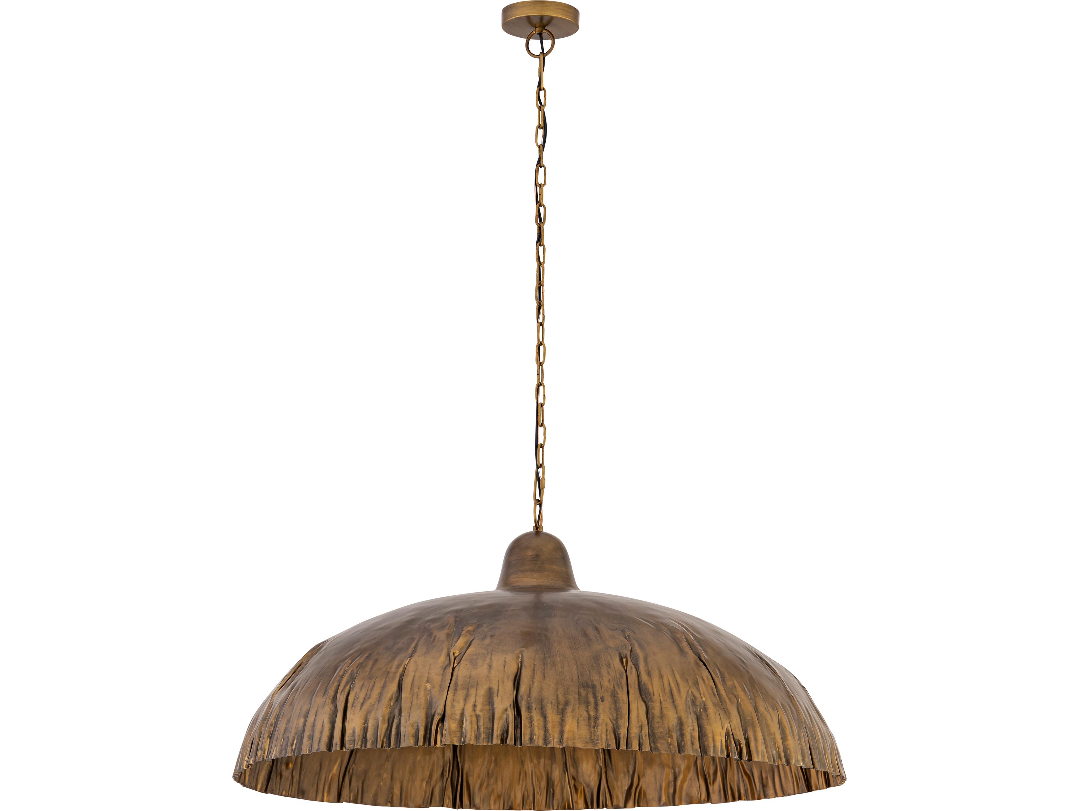 Minka Lavery Zinnia 1-Light Antique Brass Dome Pendant