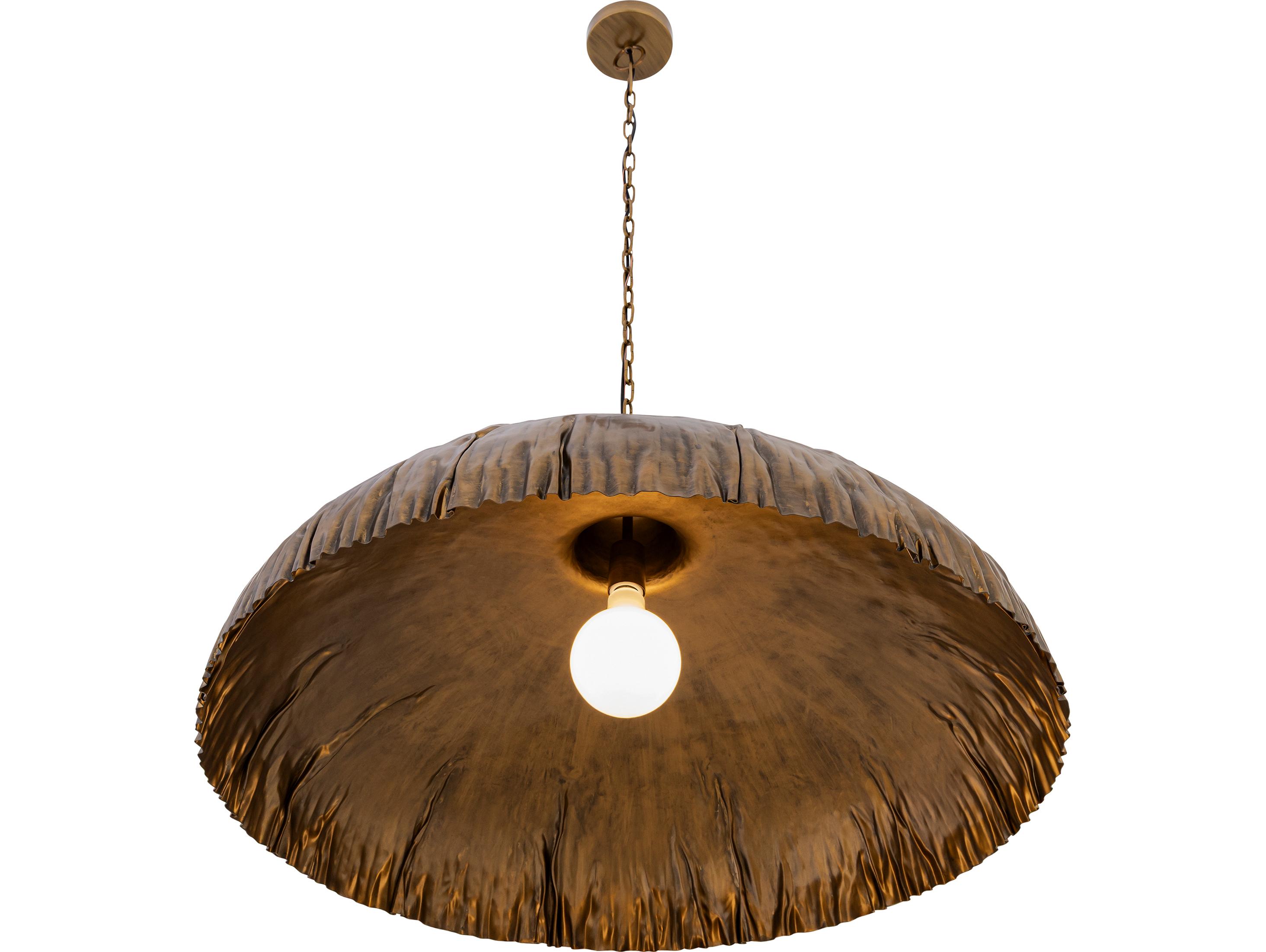 Minka Lavery Zinnia 1-Light Antique Brass Dome Pendant