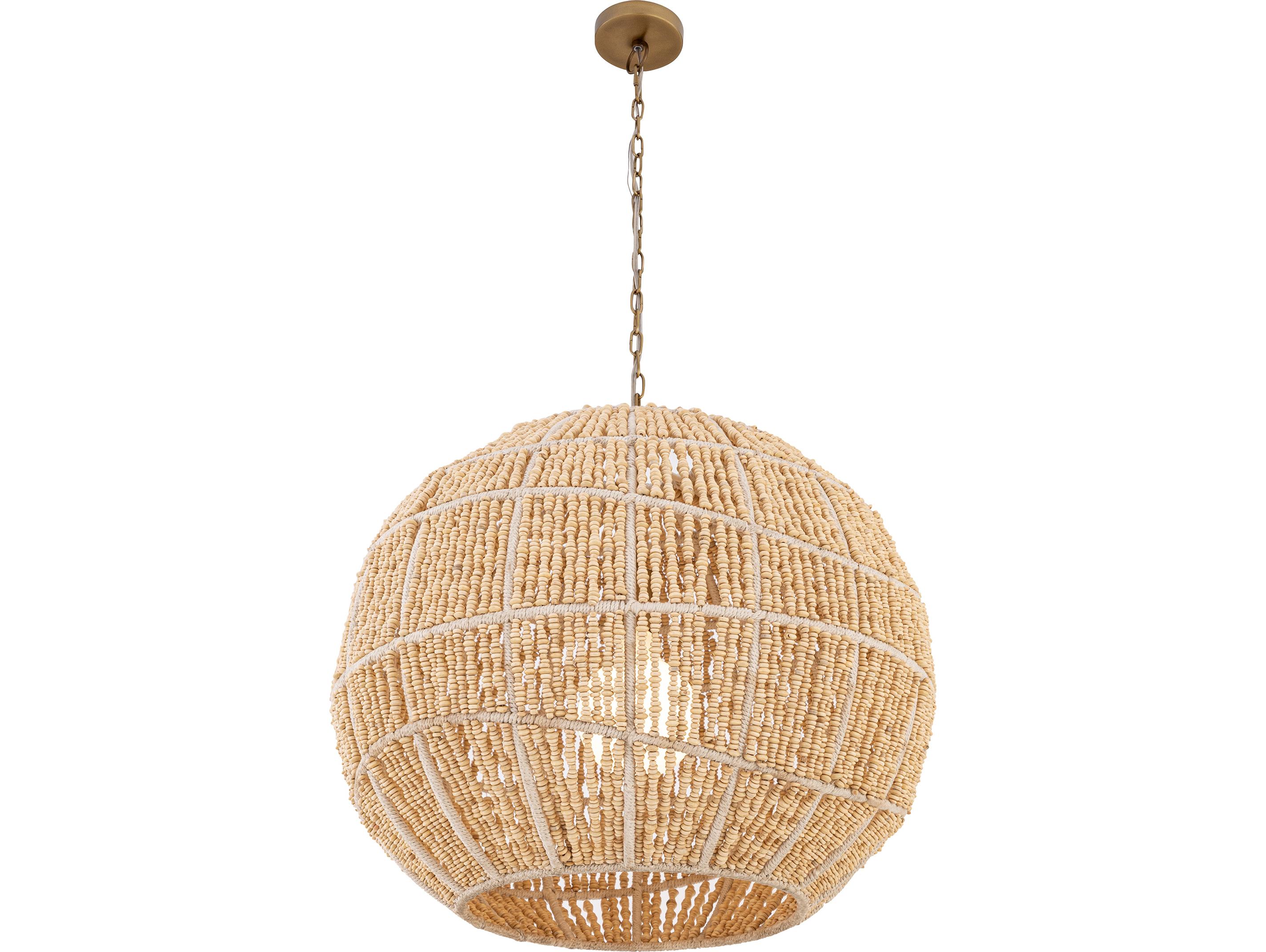 Minka Lavery Cavara 1-Light Legacy Brass Globe Pendant
