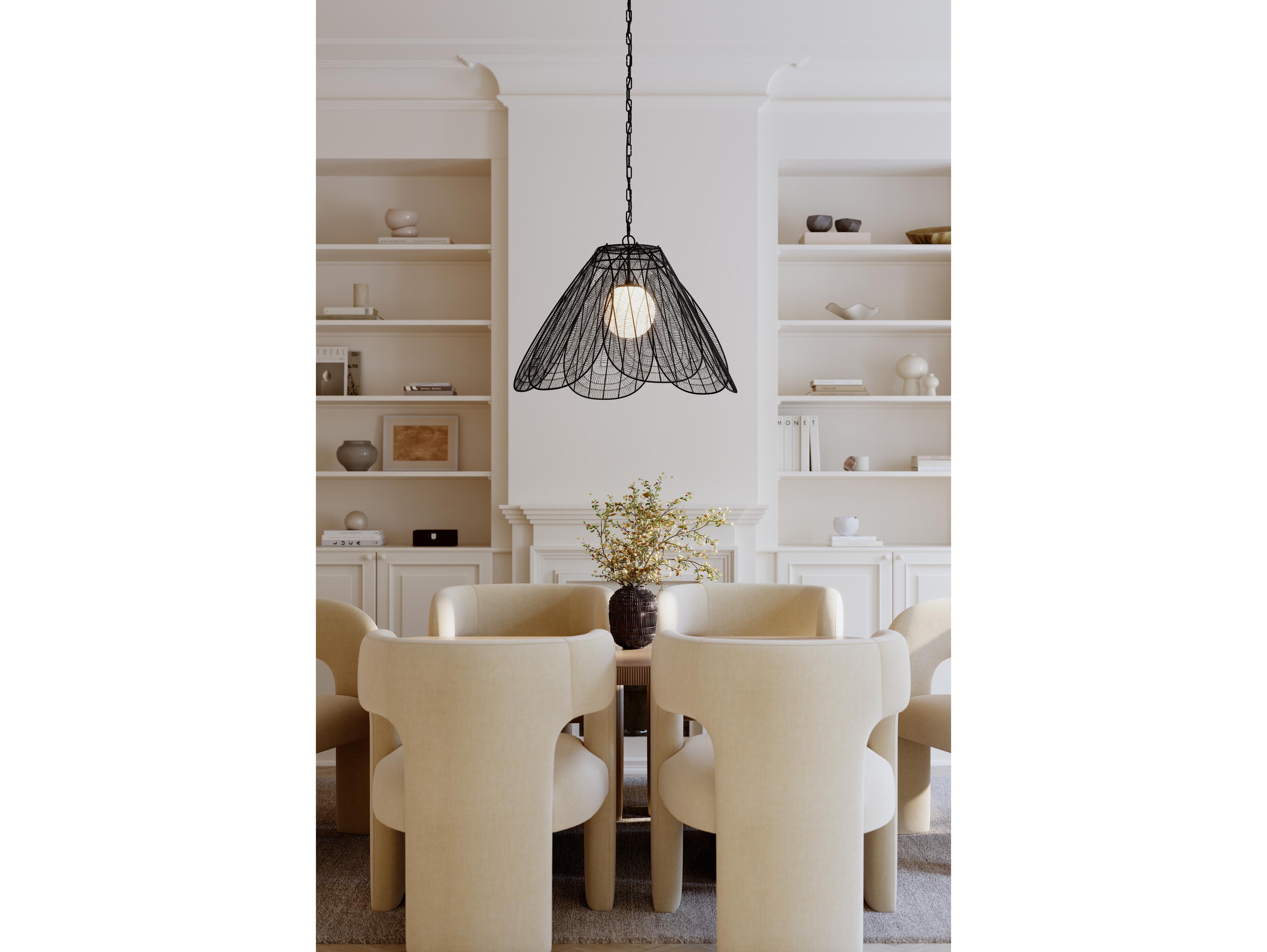 Minka Lavery Sylari 1-Light Dark Matte Black Pendant