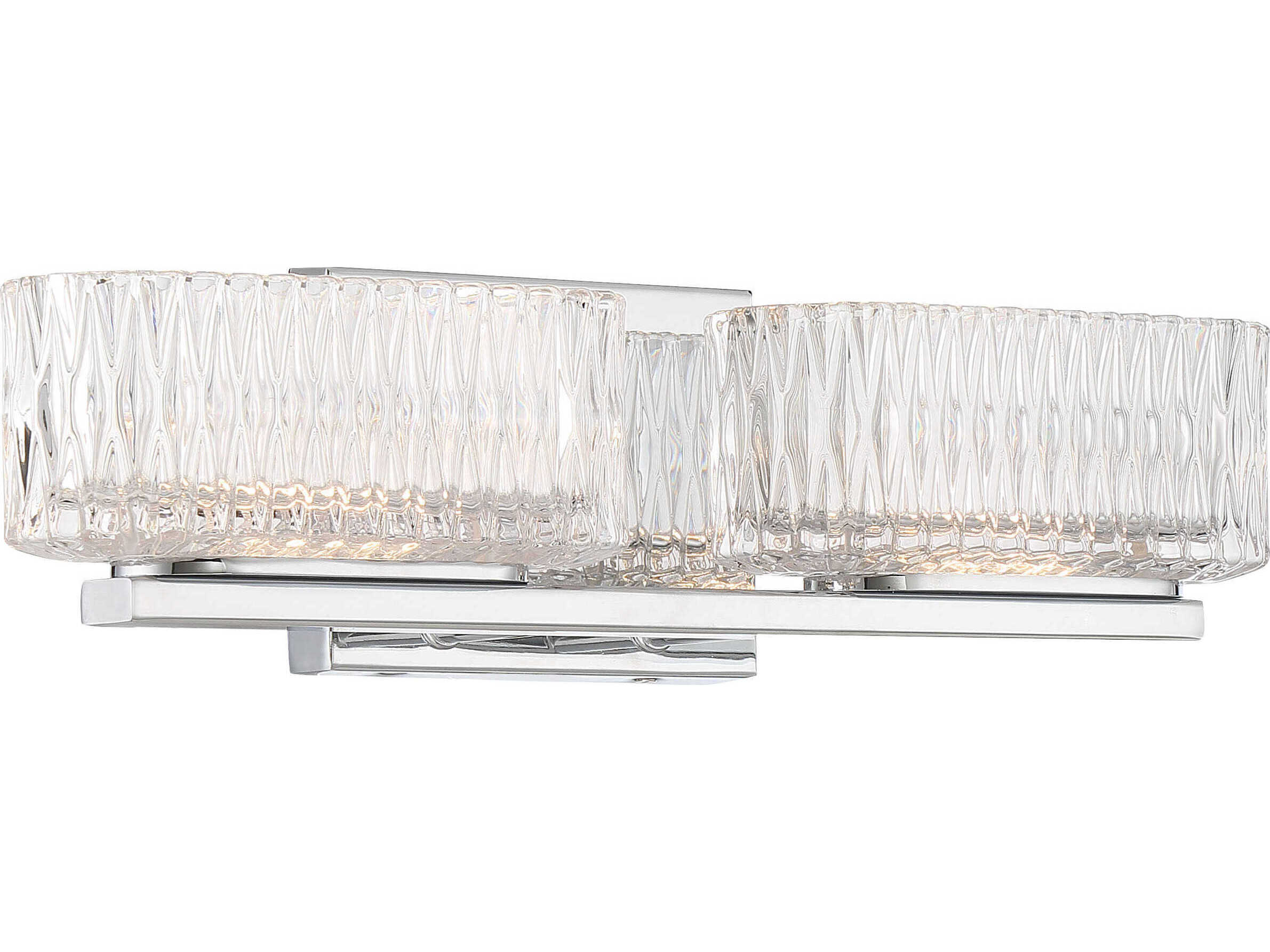 Minka Lavery Sparren 2-Light Chrome Glass LED Vanity Light