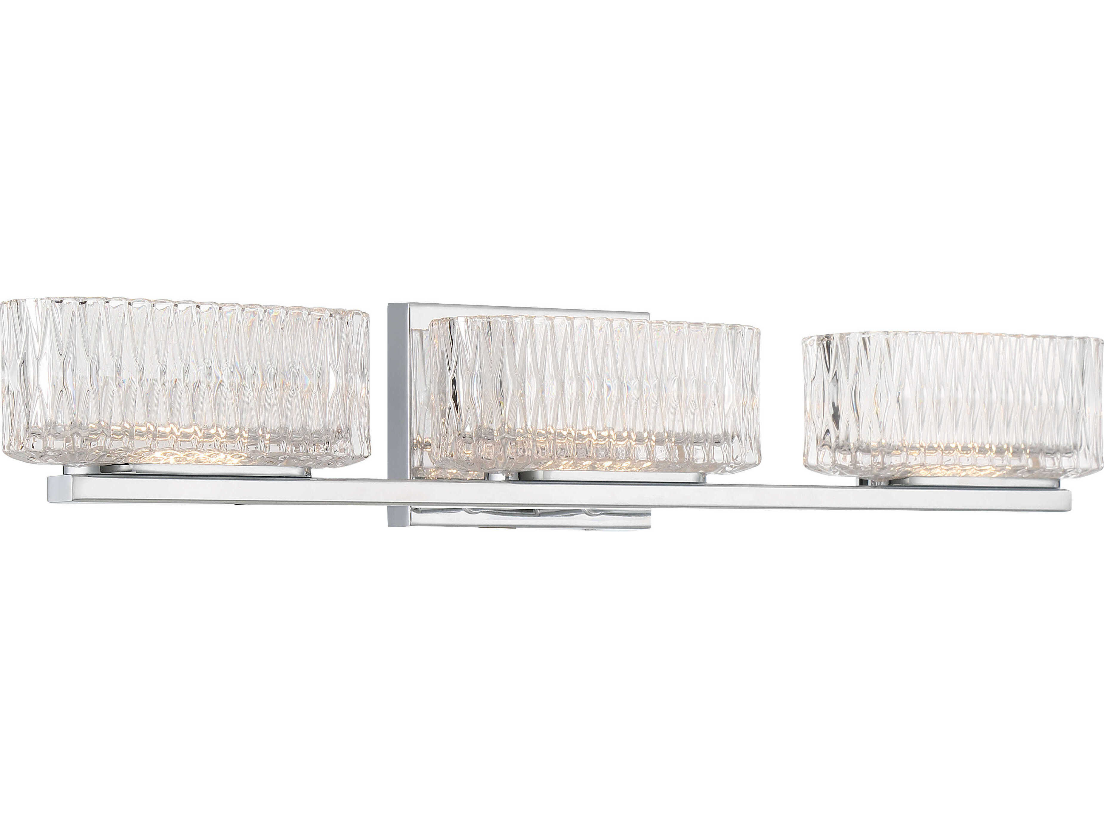 Minka Lavery Sparren 3-Light Chrome Glass LED Vanity Light