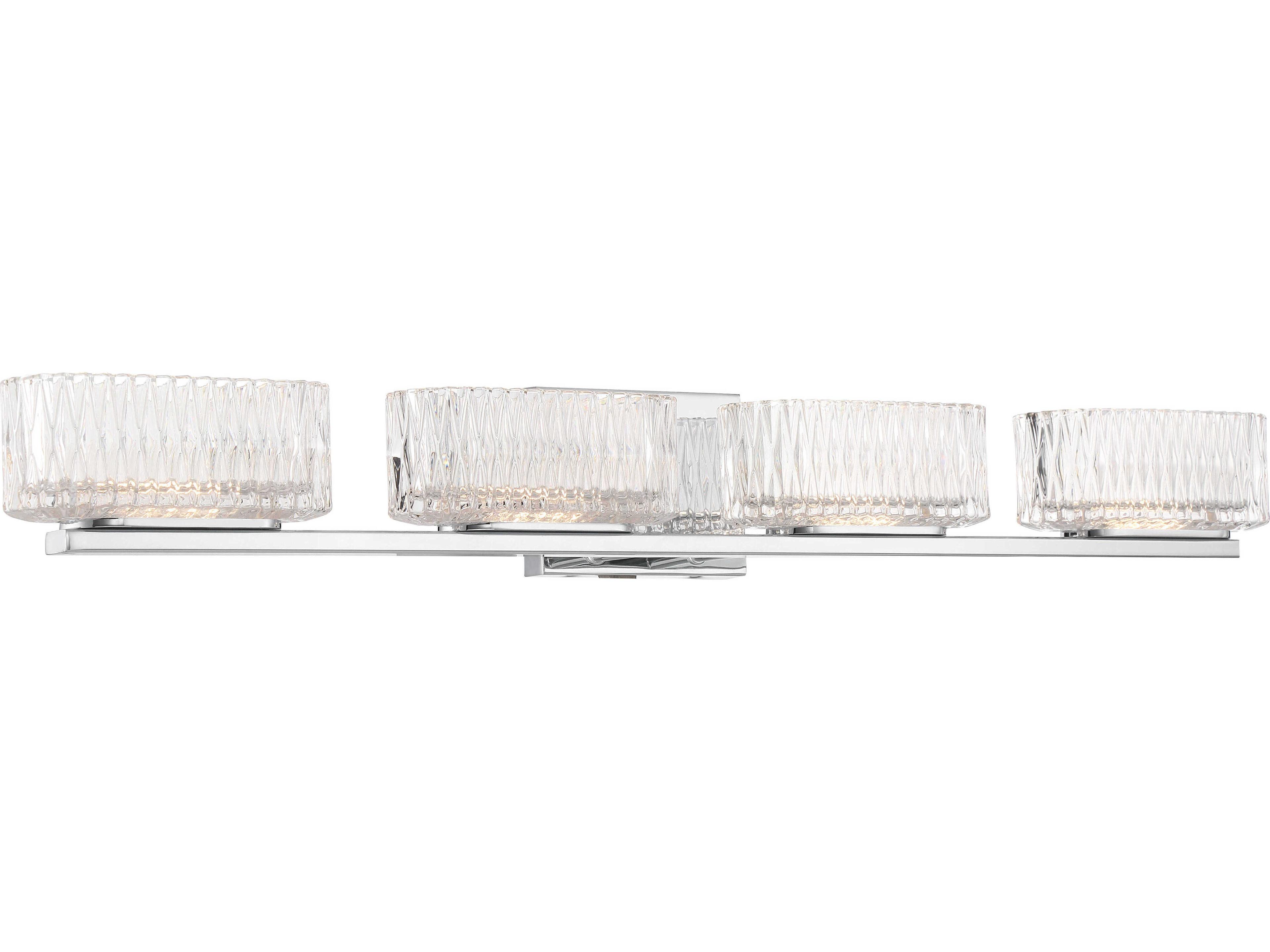 Minka Lavery Sparren 4-Light Chrome Glass LED Vanity Light