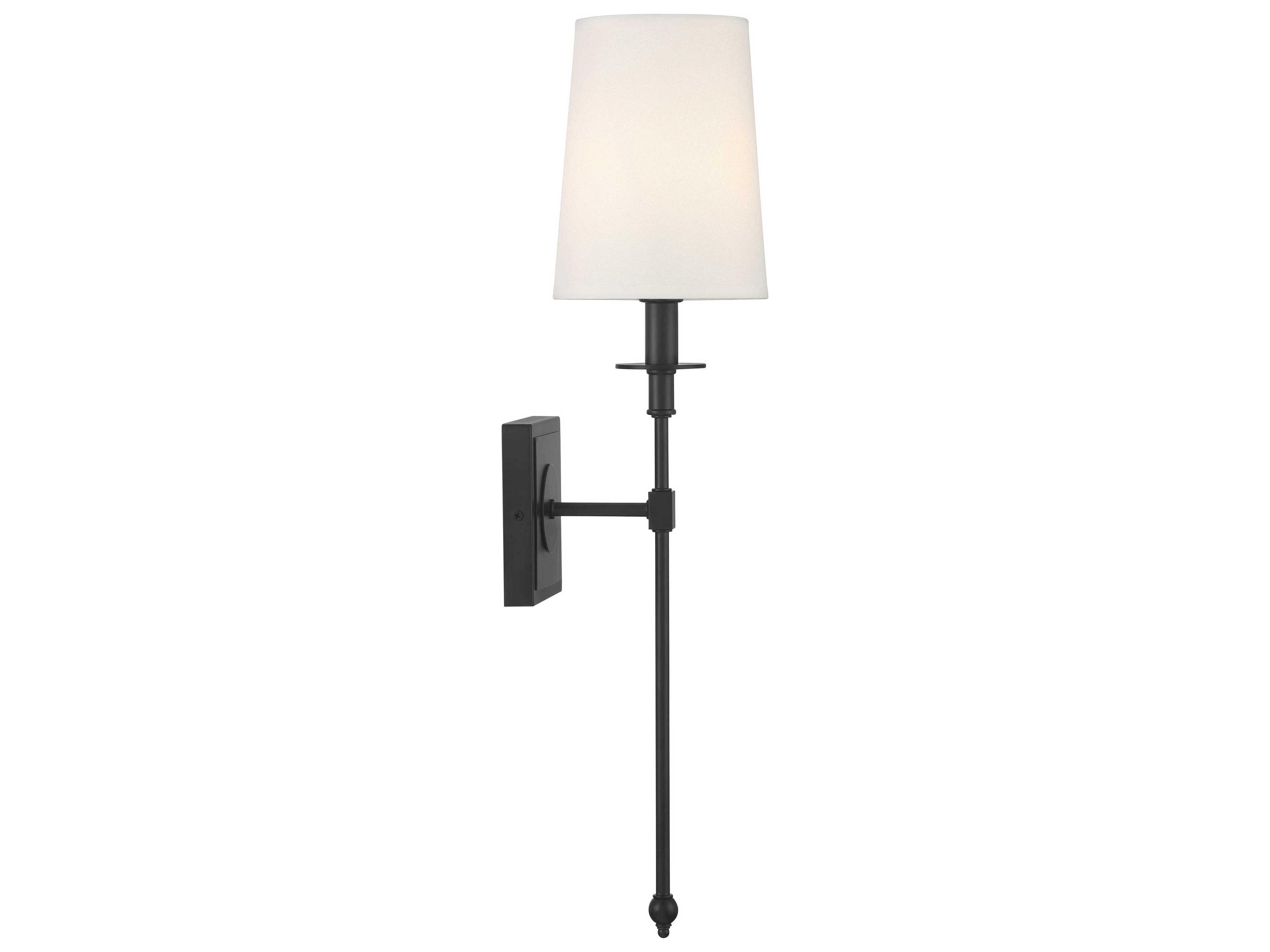 Minka Lavery Calera 1-Light Coal Black Wall Sconce