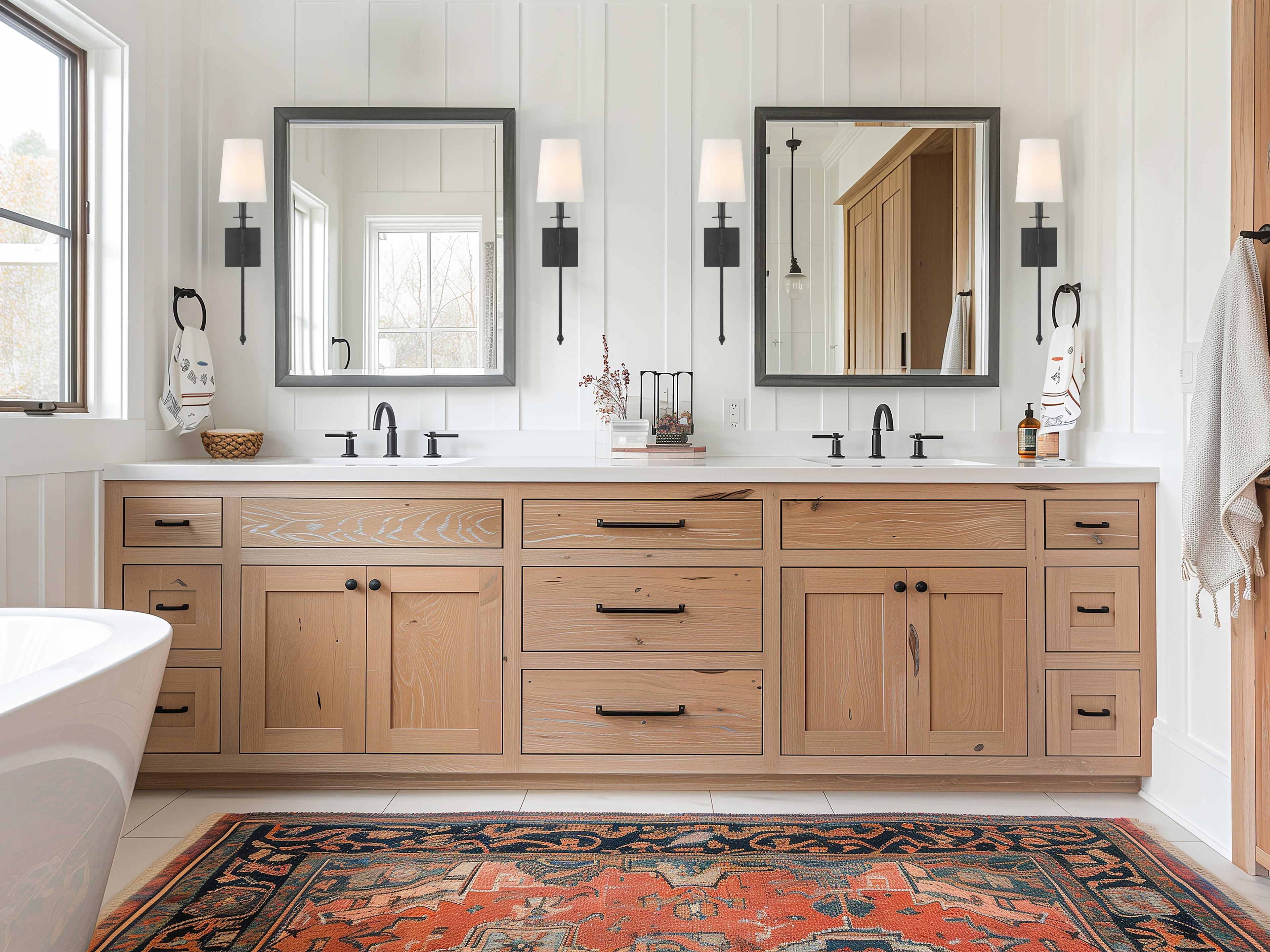 Minka Lavery Calera 1-Light Coal Black Wall Sconce