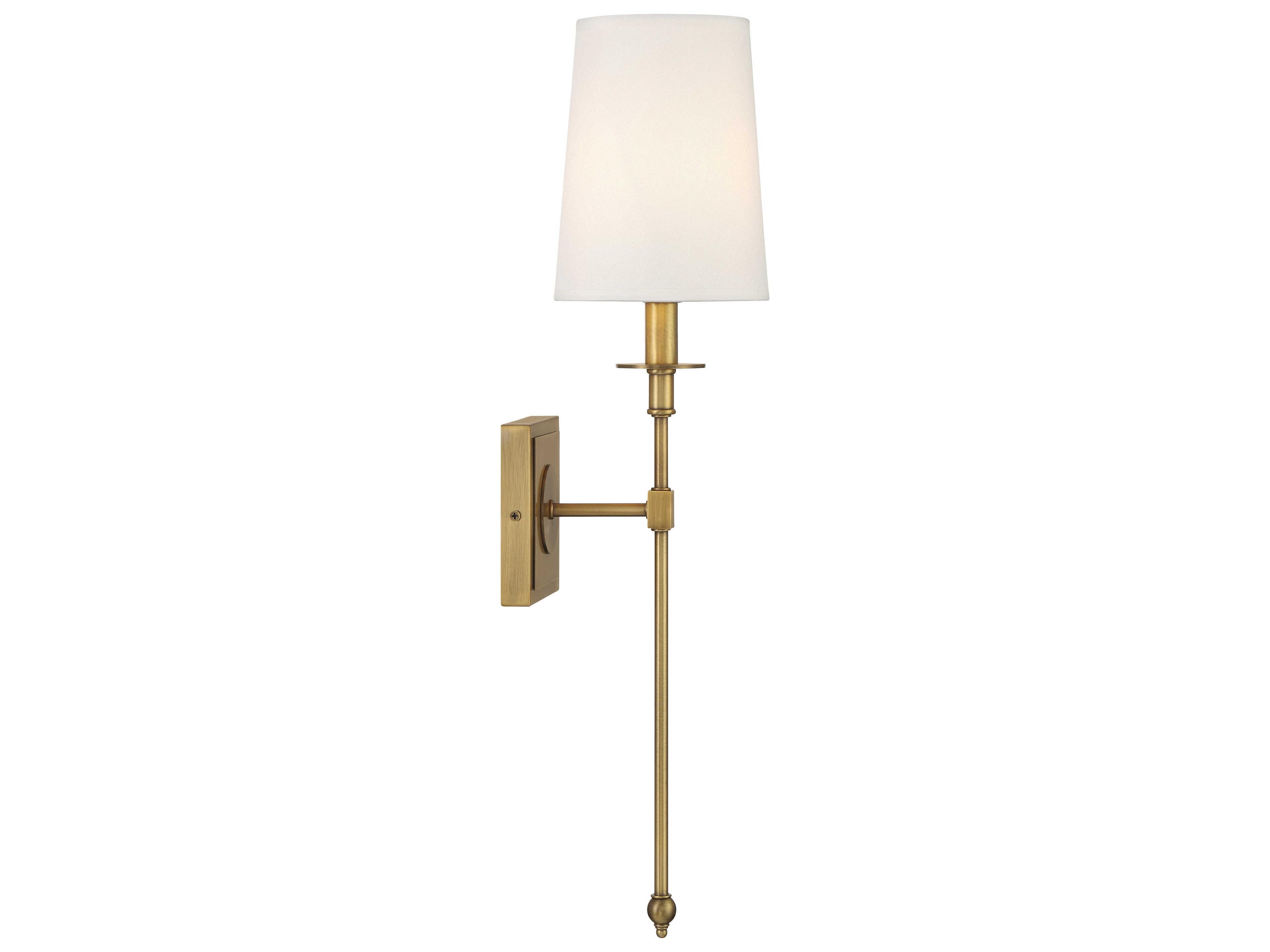 Minka Lavery Calera 1-Light Timeless Brass Wall Sconce