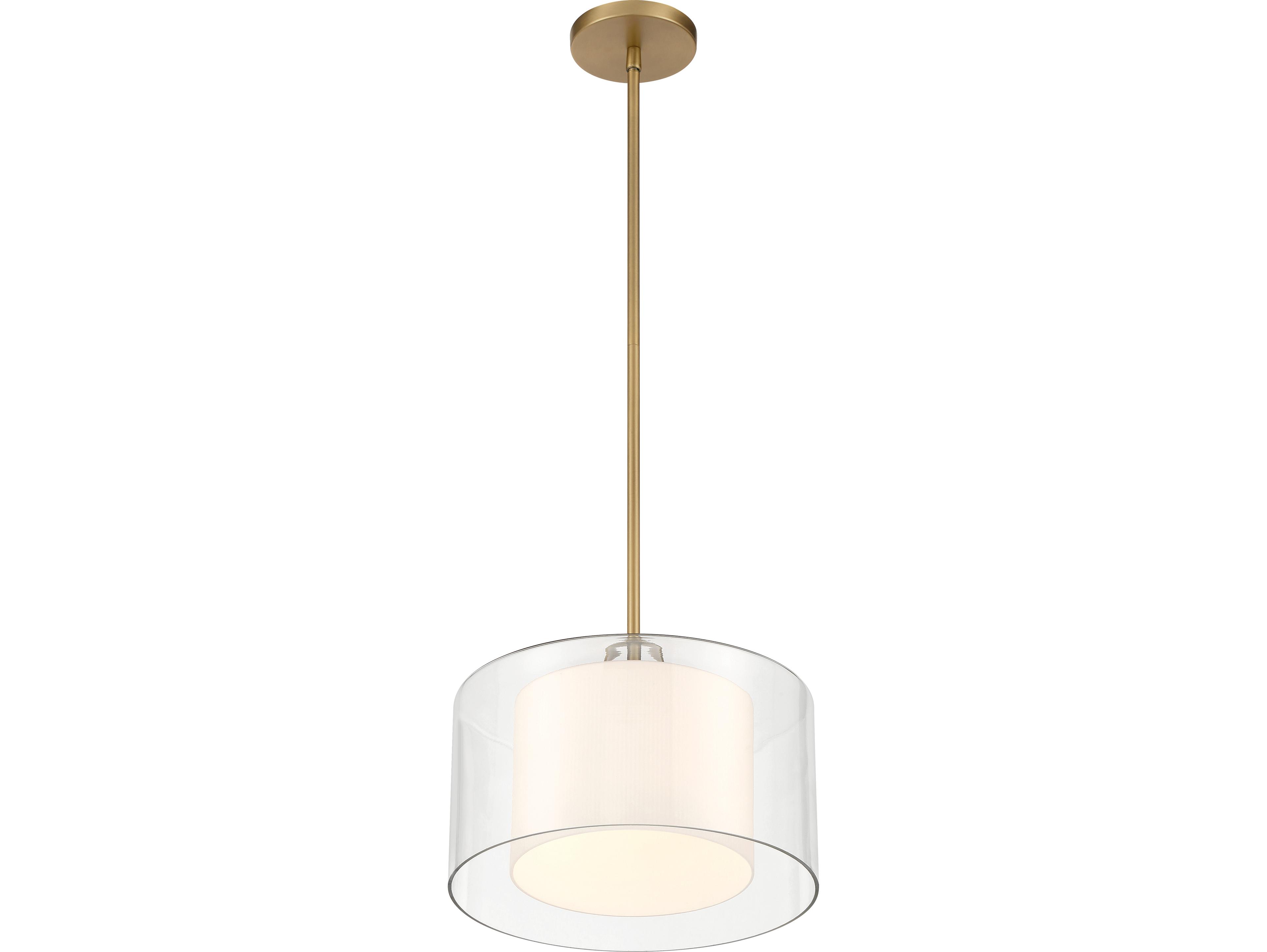 Minka Lavery Seville 1-Light Legacy Brass Drum Semi Flush Mount