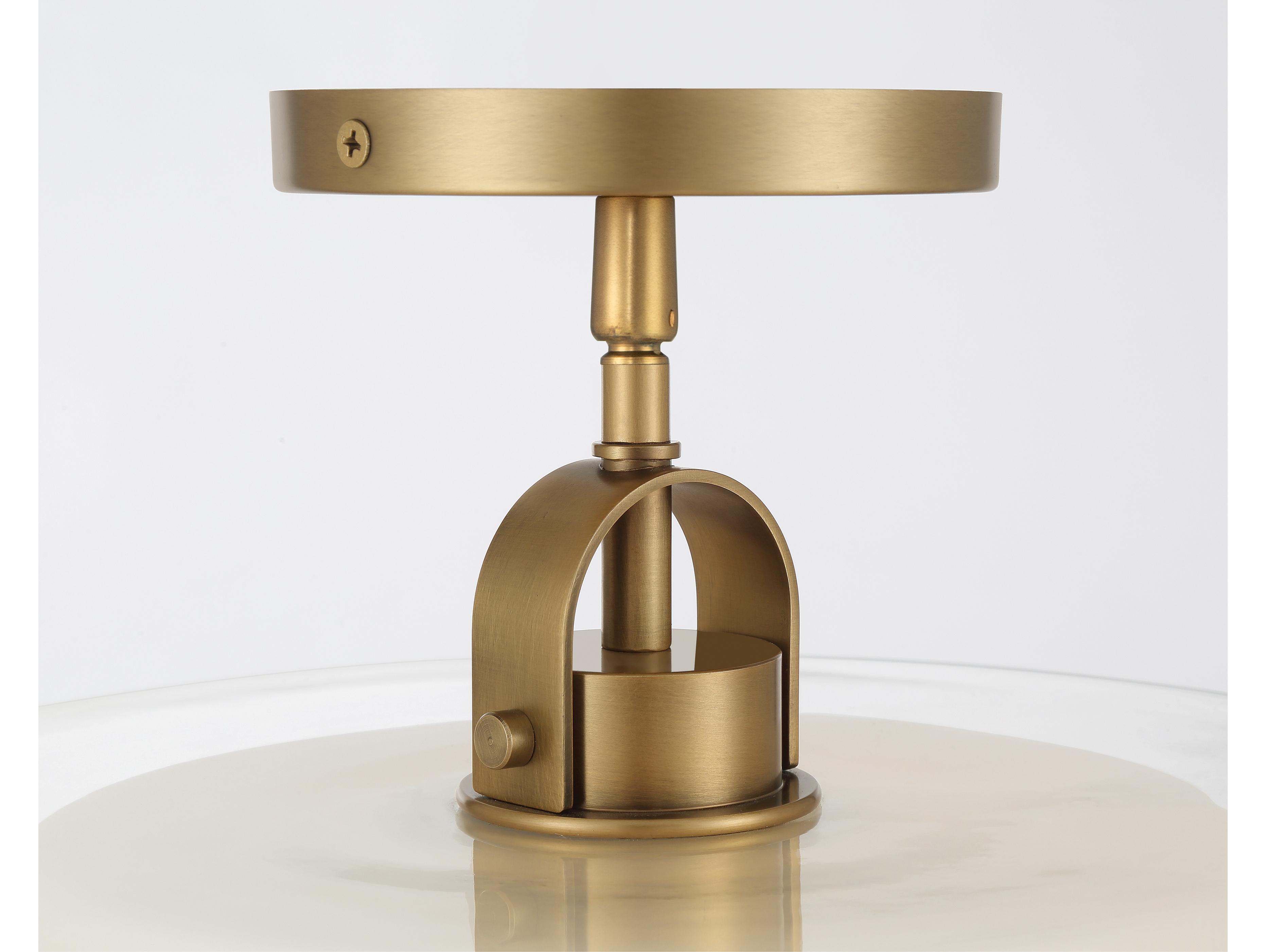 Minka Lavery Seville 1-Light Legacy Brass Drum Semi Flush Mount