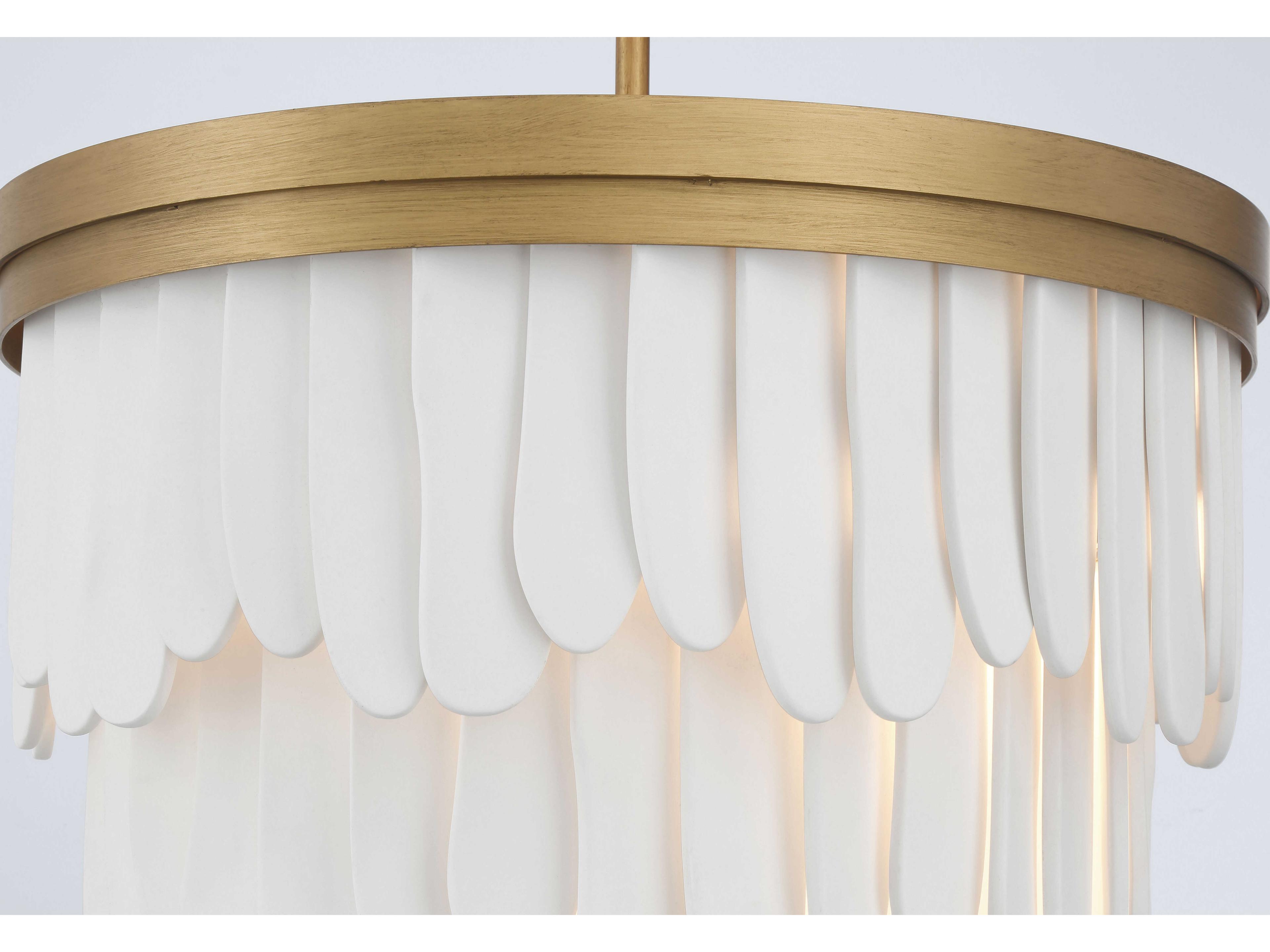 Minka Lavery Briscade 6-Light Painted Legacy Brass Drum Semi Flush Mount