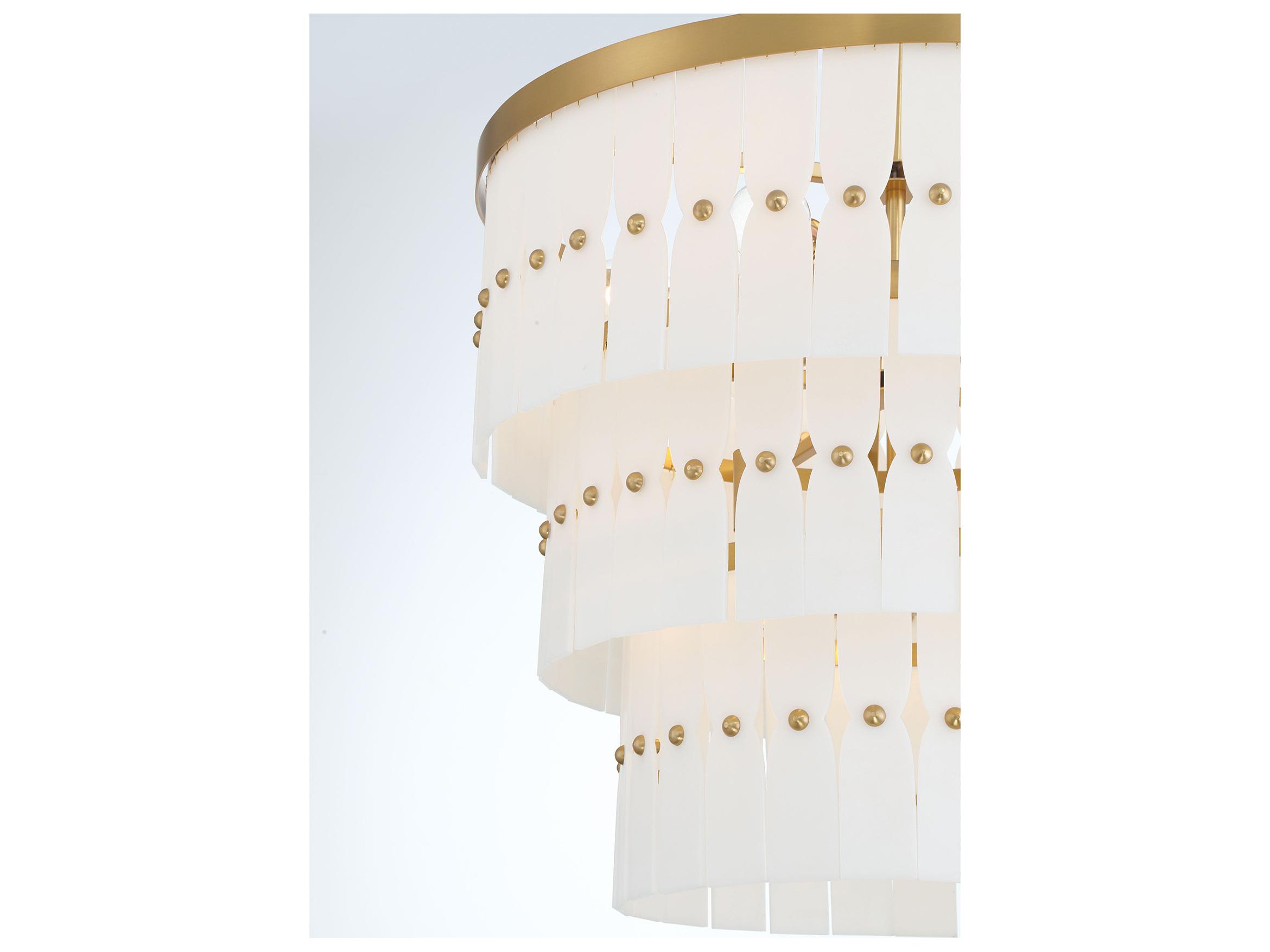 Minka Lavery Coronelle 9-Light Legacy Brass Drum Round Pendant