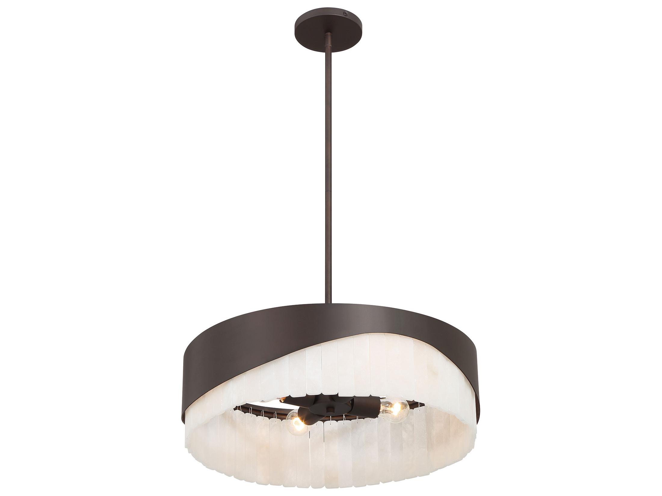Minka Lavery Sway 4-Light Dark Bronze Drum Pendant