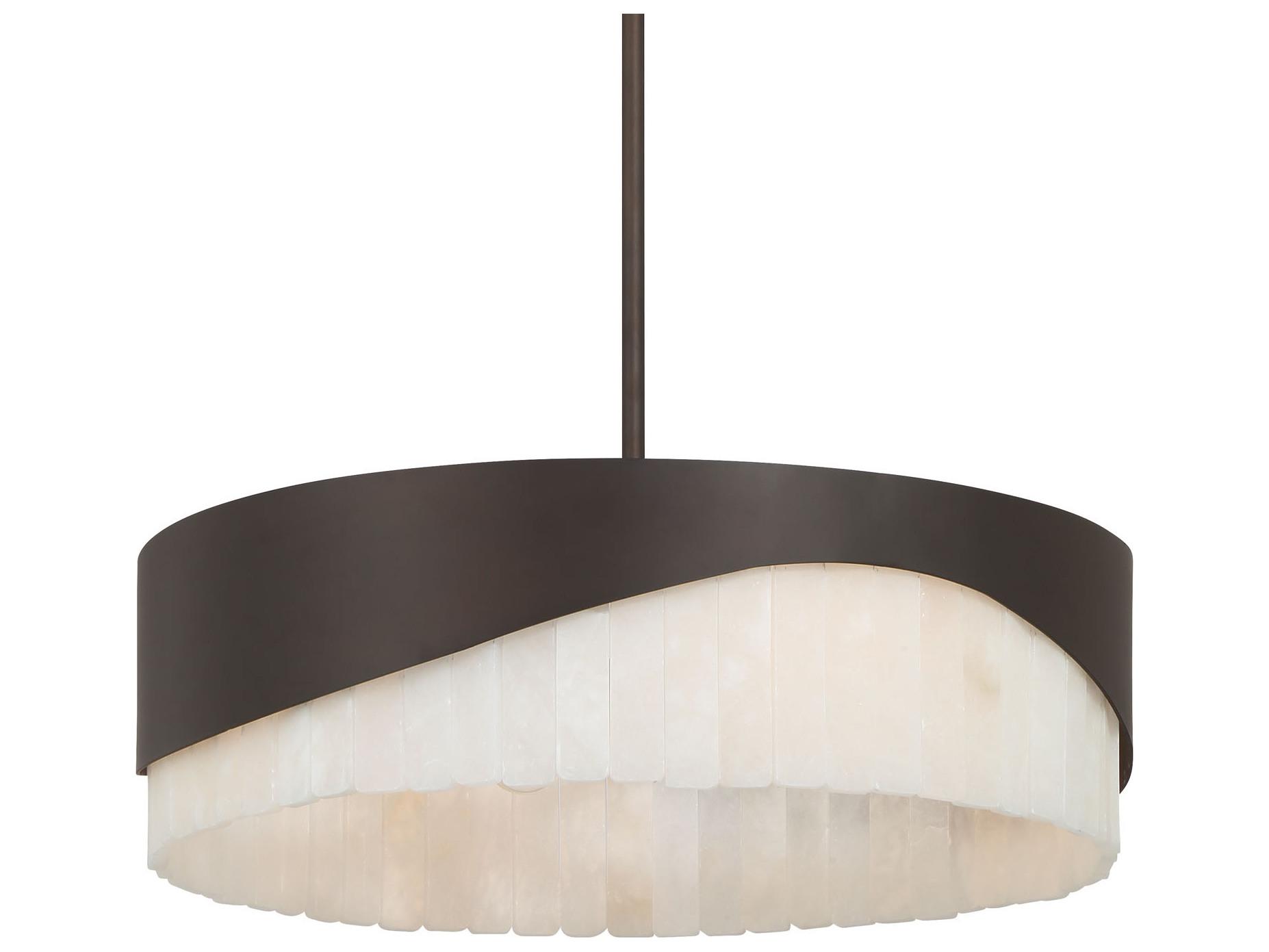 Minka Lavery Sway 4-Light Dark Bronze Drum Pendant