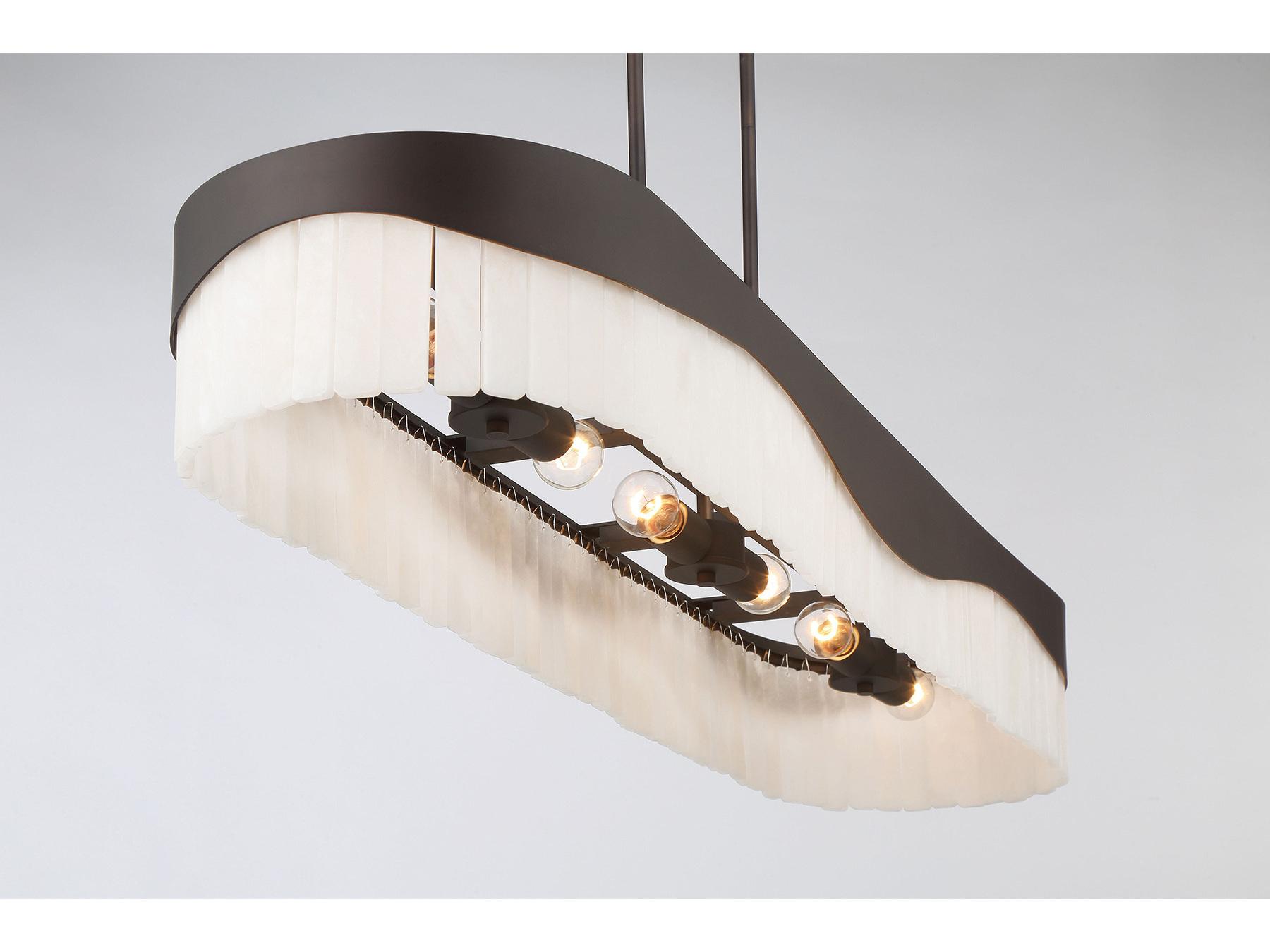 Minka Lavery Sway 6-Light Dark Bronze Linear Island Pendant