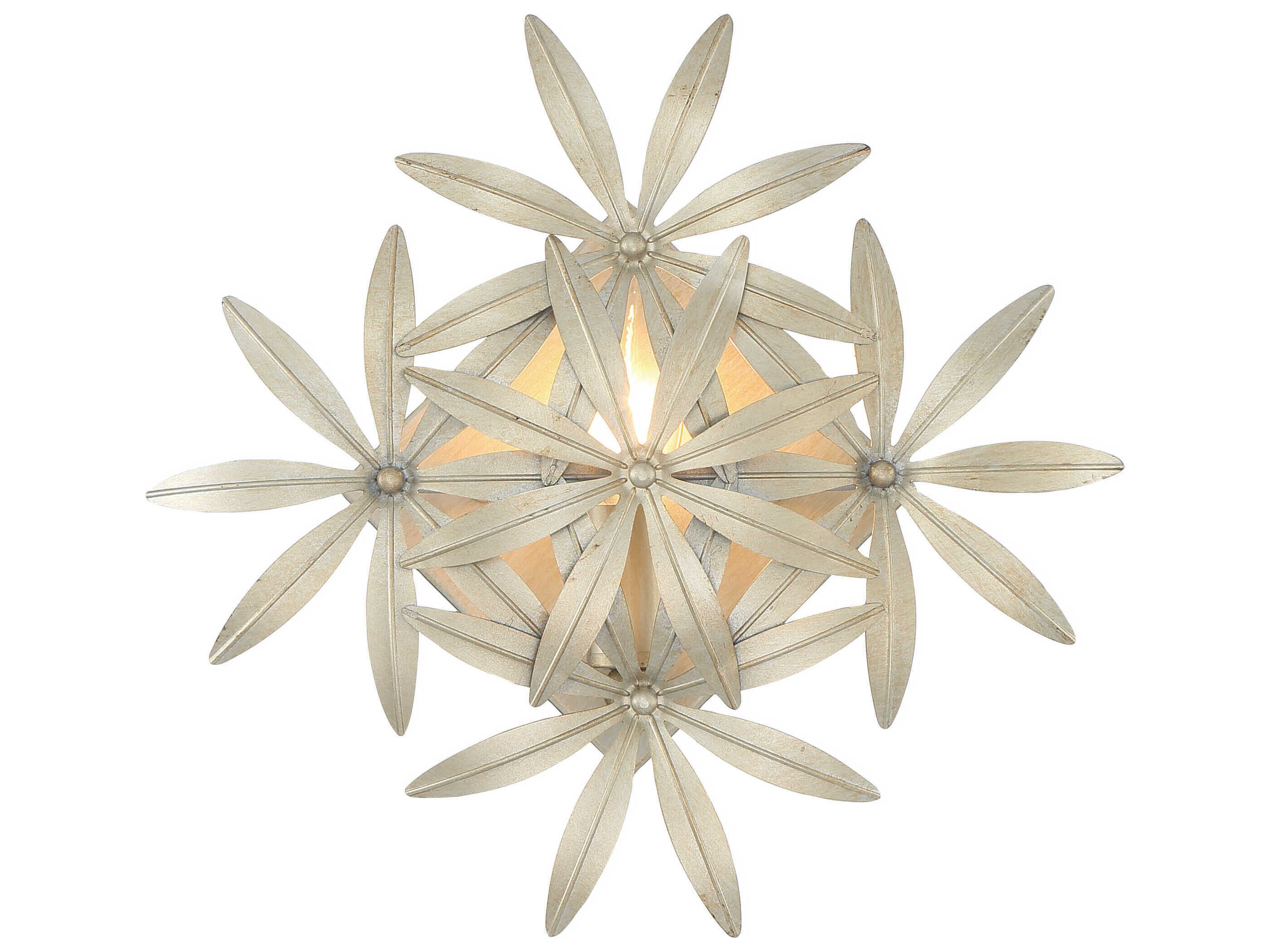 Minka Lavery Flower Child 1-Light Ambry Gold Wall Sconce