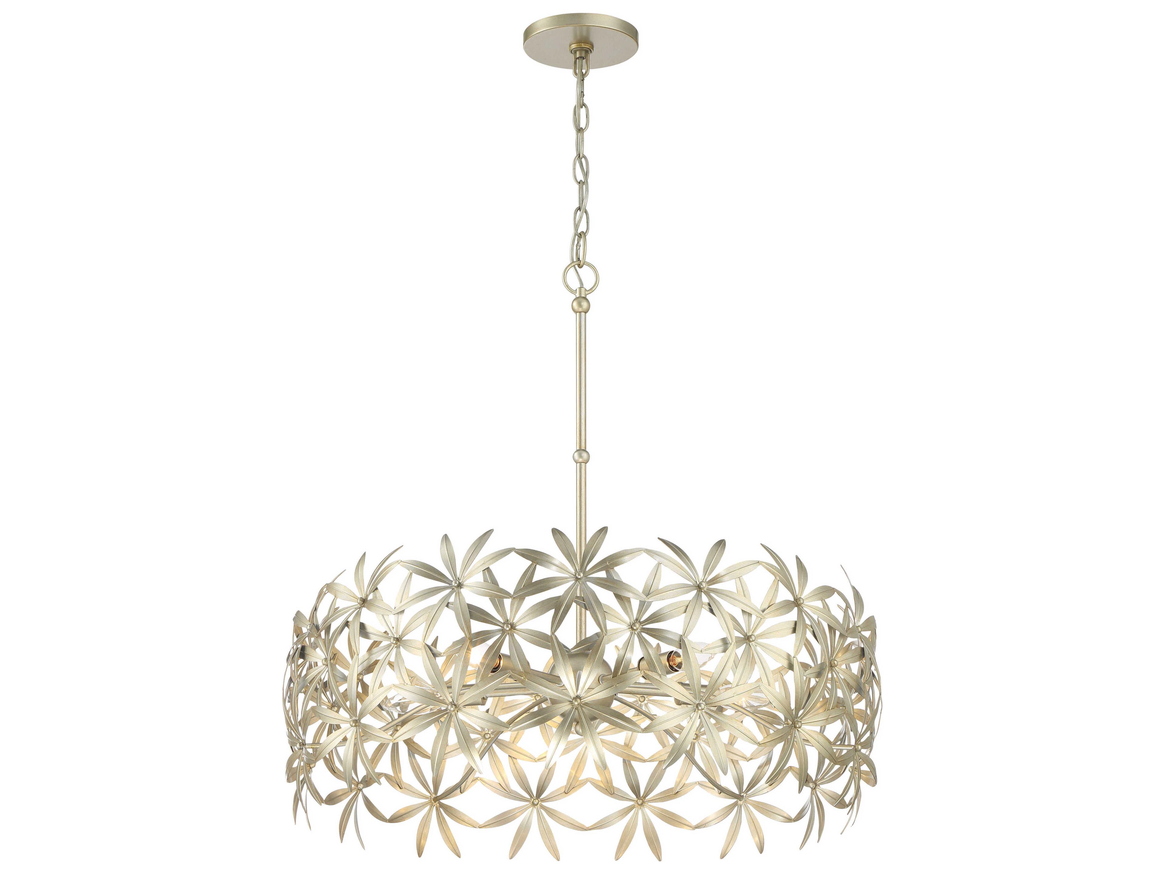 Minka Lavery Flower Child 5-Light Ambry Gold Drum Pendant