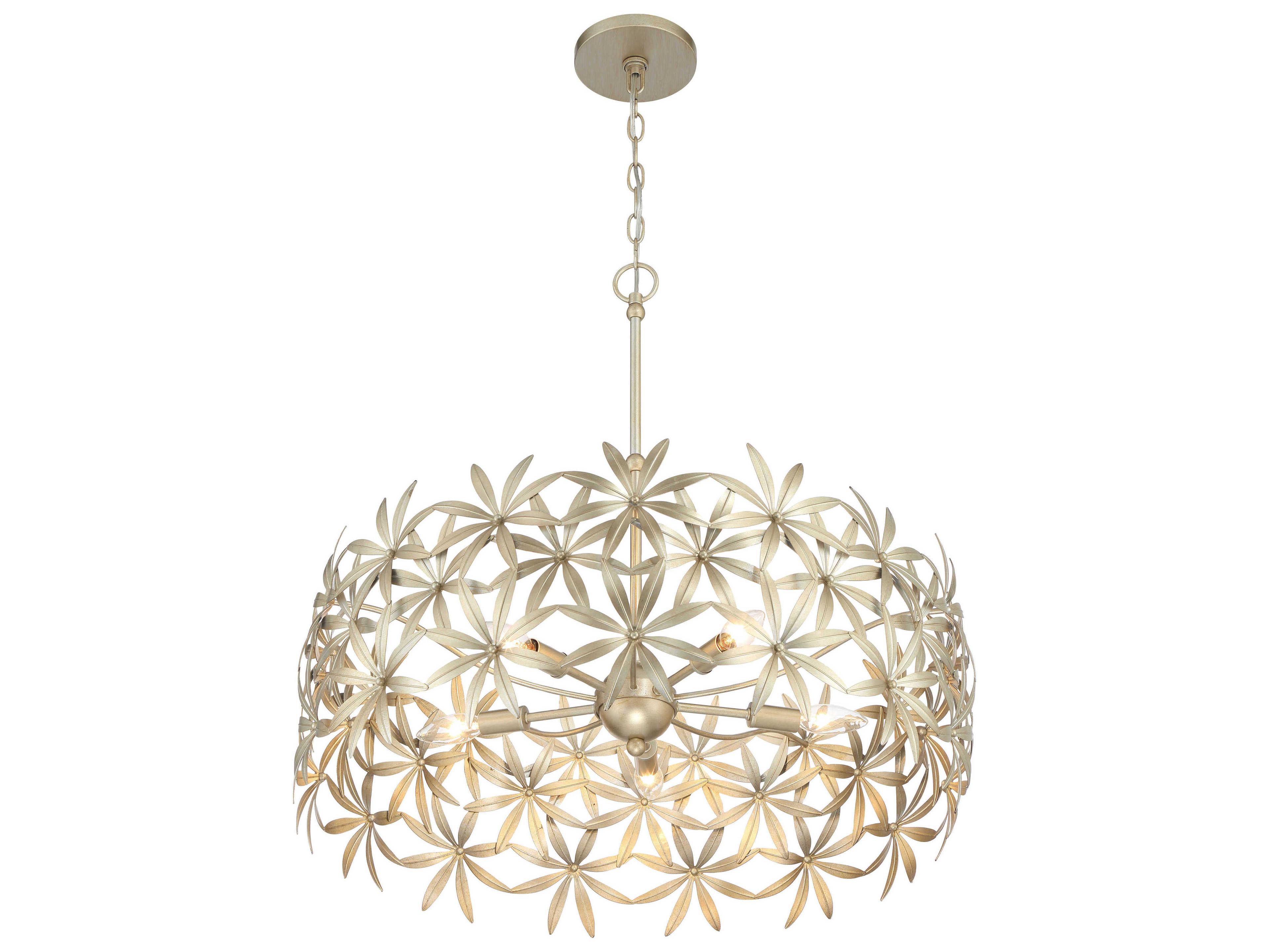 Minka Lavery Flower Child 5-Light Ambry Gold Drum Pendant