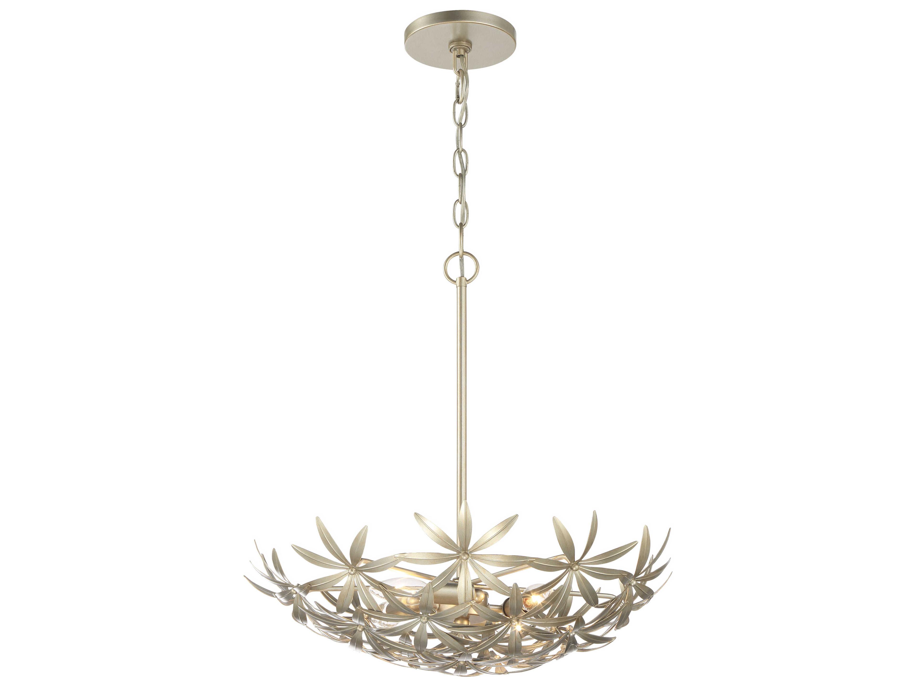 Minka Lavery Flower Child 4-Light Ambry Gold Bowl Pendant